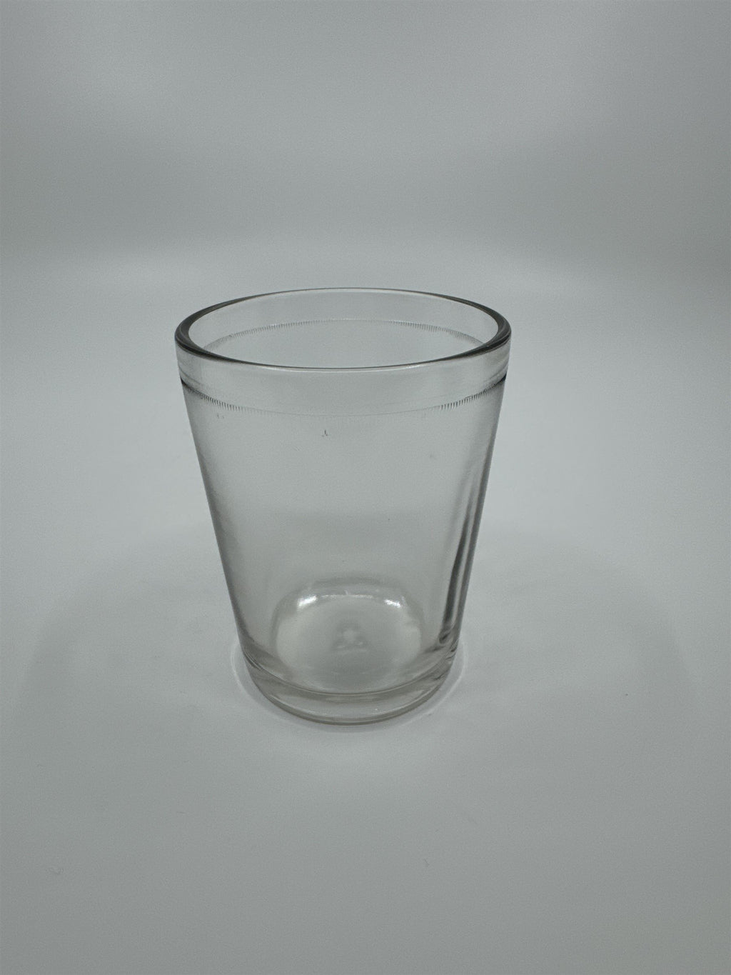 Vintage Juice Glass Jelly Jar Drinking Glass /w Chess Pawn Design on Bottom 564