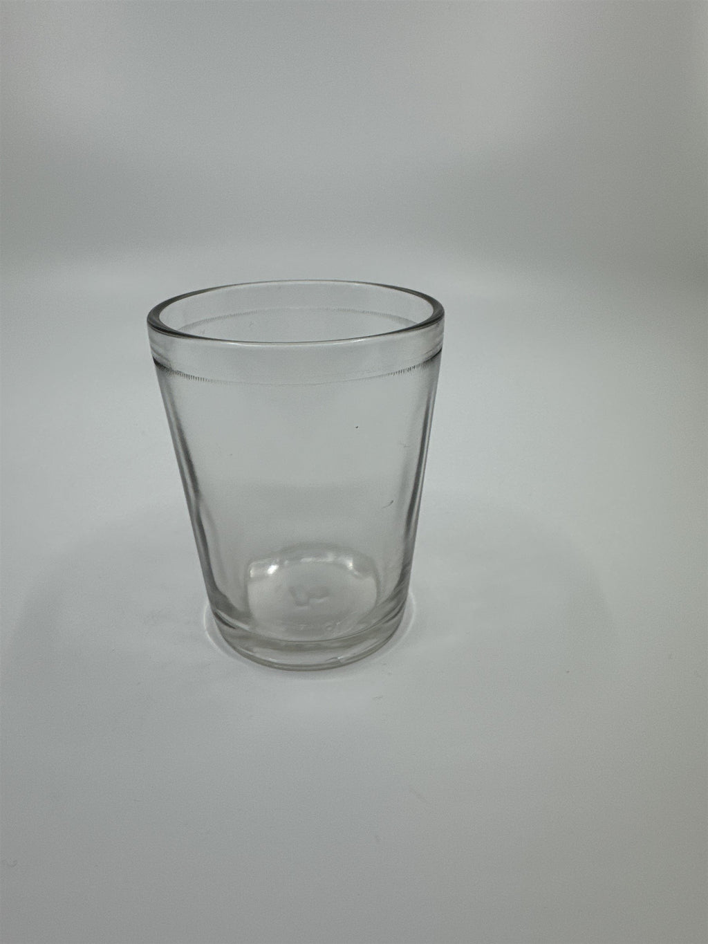 Vintage Juice Glass Jelly Jar Drinking Glass /w Chess Pawn Design on Bottom 564