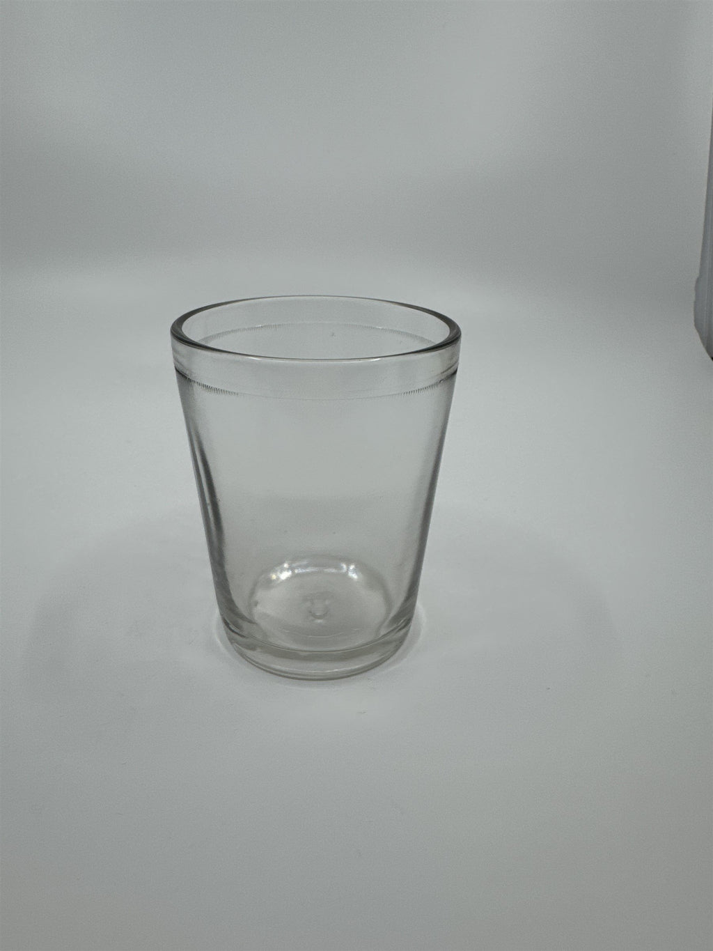 Vintage Juice Glass Jelly Jar Drinking Glass /w Chess Pawn Design on Bottom 564