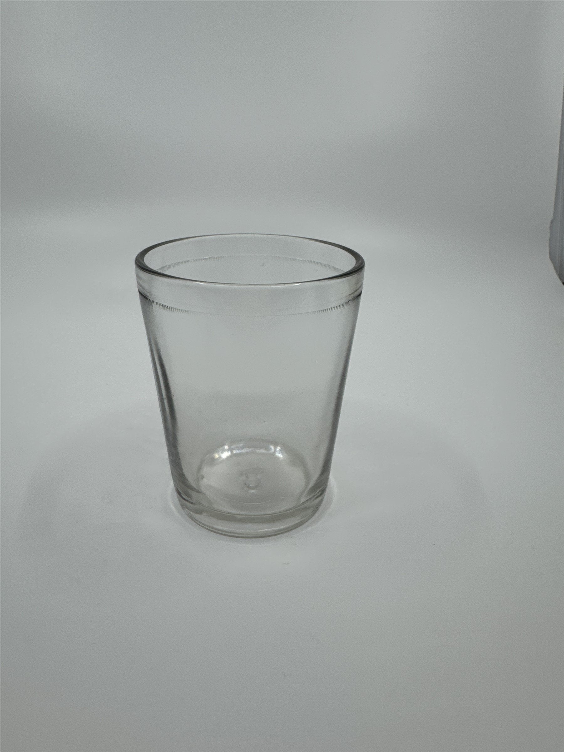 Vintage Juice Glass Jelly Jar Drinking Glass /w Chess Pawn Design on Bottom 564