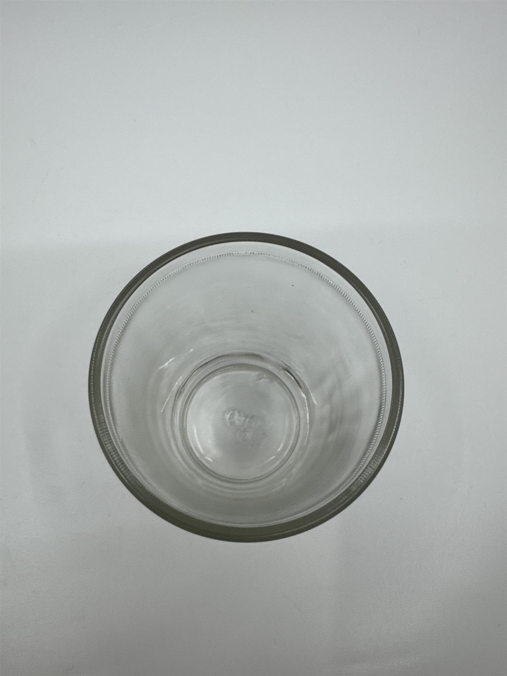 Vintage Juice Glass Jelly Jar Drinking Glass /w Chess Pawn Design on Bottom 564