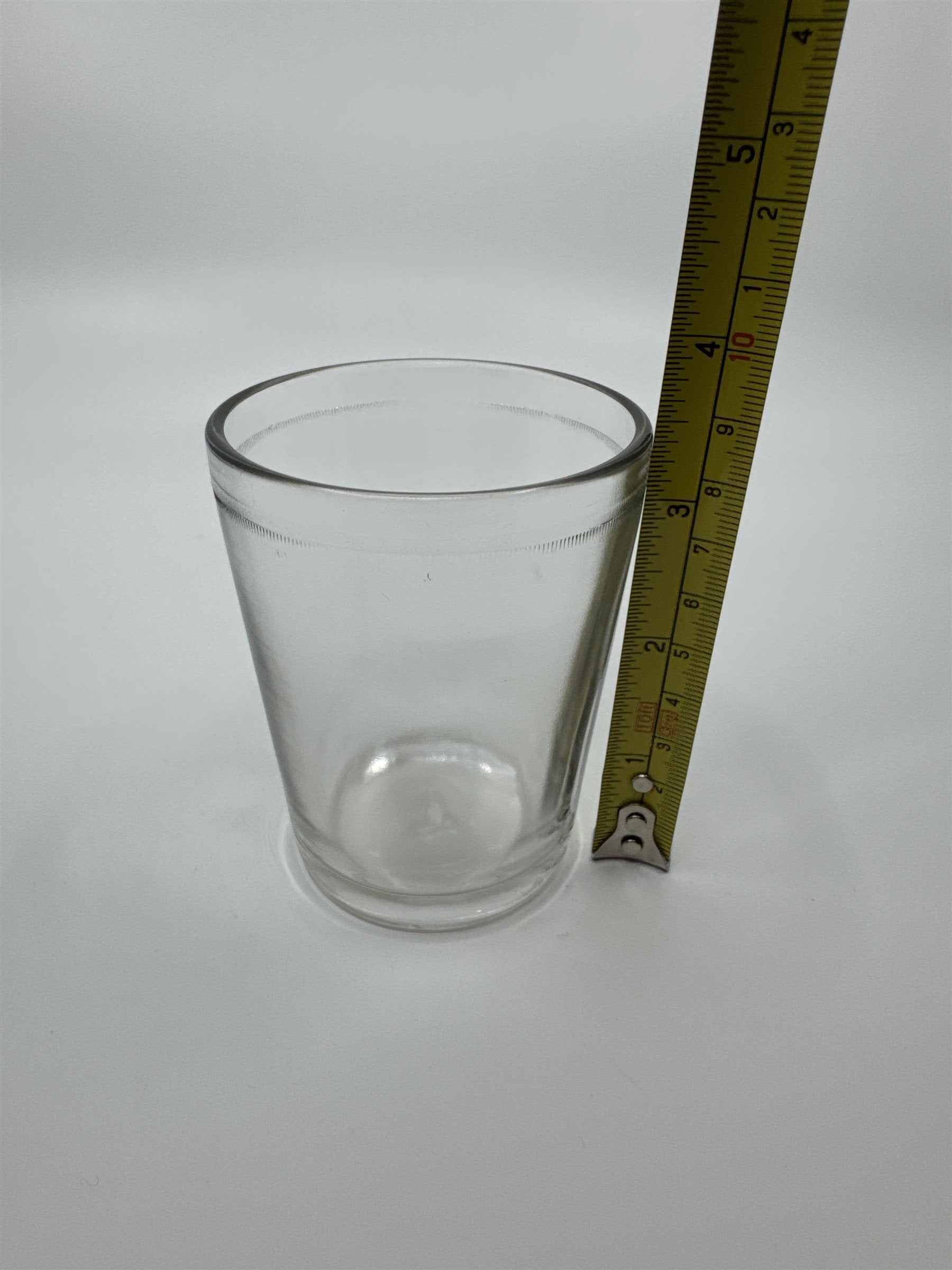 Vintage Juice Glass Jelly Jar Drinking Glass /w Chess Pawn Design on Bottom 564