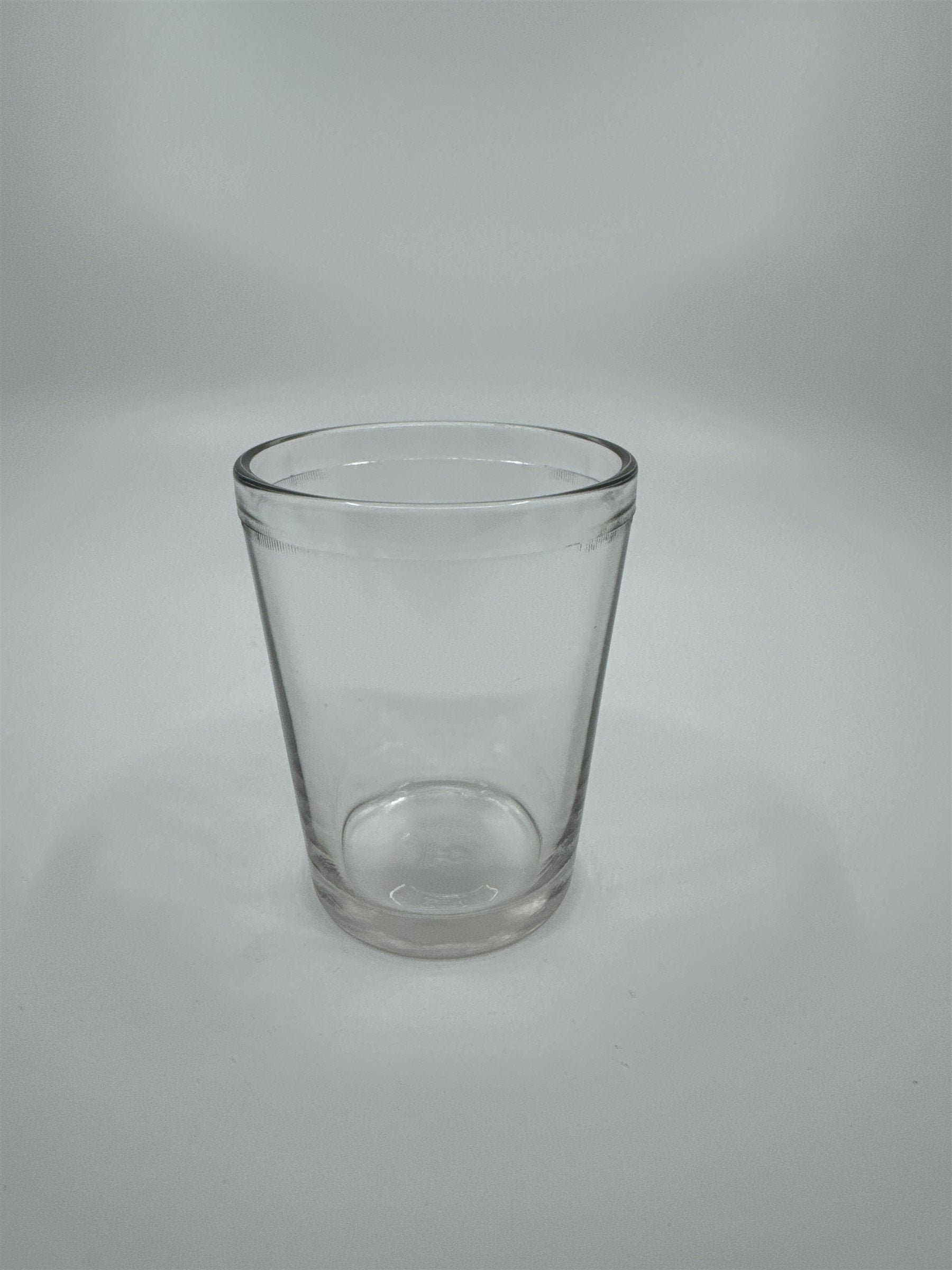 Vintage Juice Glass Jelly Jar Drinking Glass /w Chess Pawn Design on Bottom 564