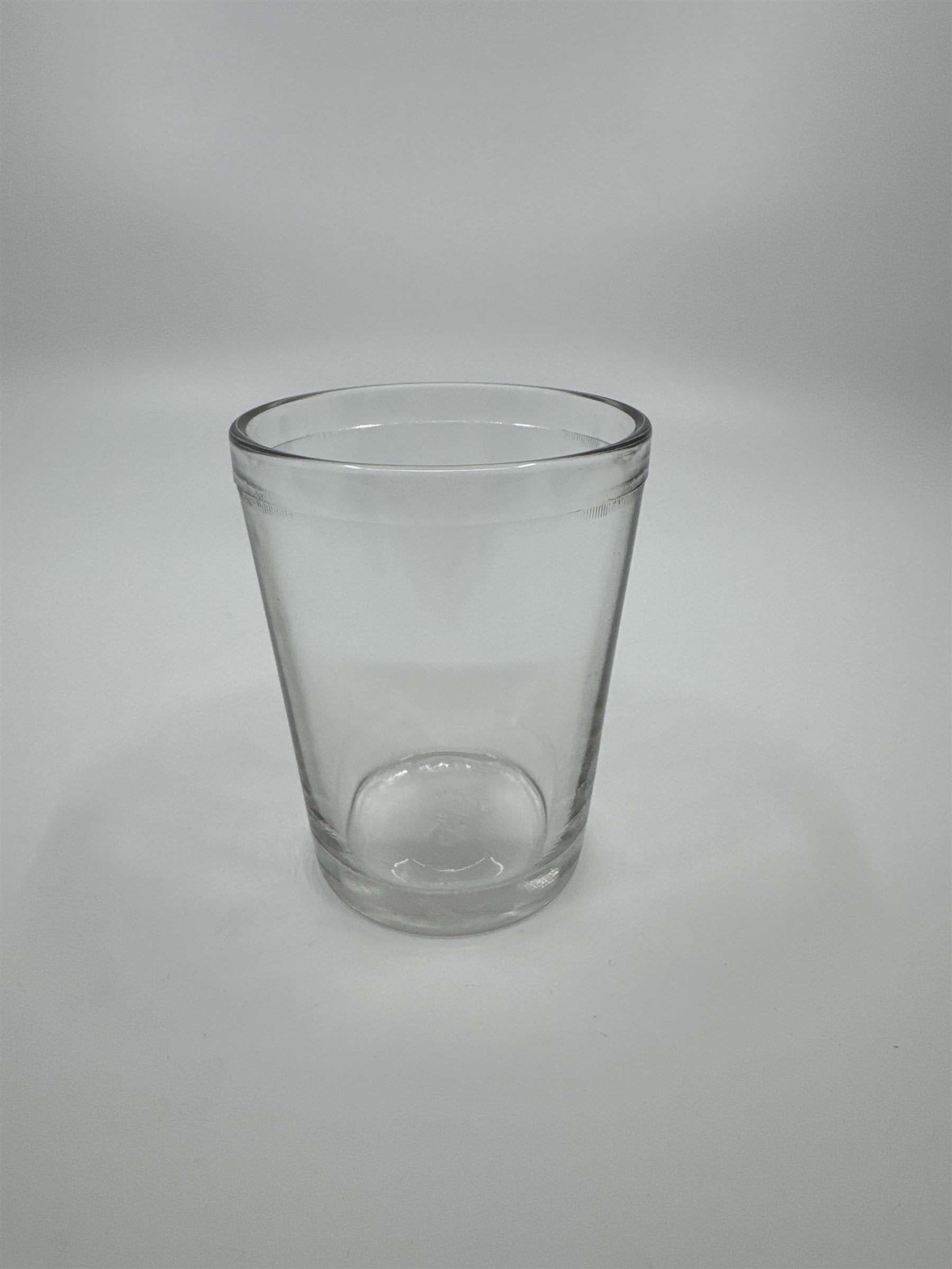 Vintage Juice Glass Jelly Jar Drinking Glass /w Chess Pawn Design on Bottom 564
