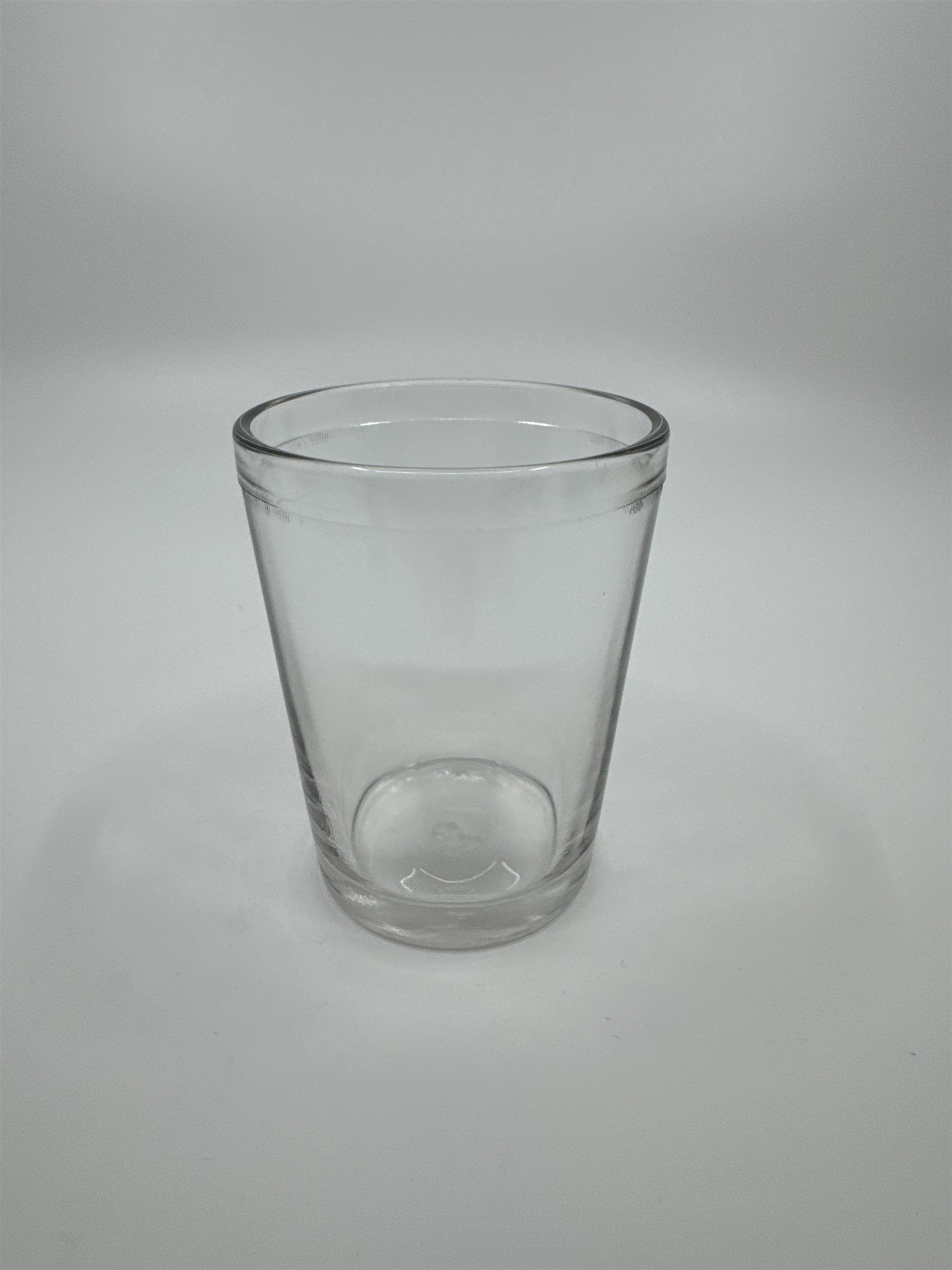 Vintage Juice Glass Jelly Jar Drinking Glass /w Chess Pawn Design on Bottom 564