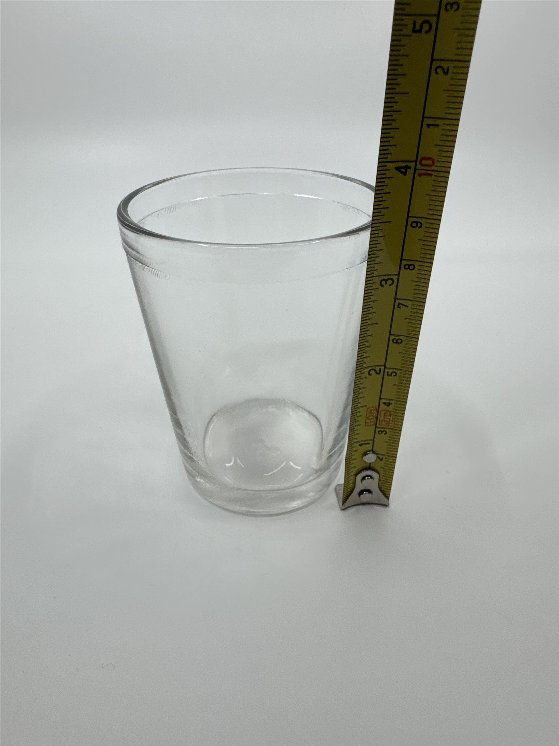Vintage Juice Glass Jelly Jar Drinking Glass /w Chess Pawn Design on Bottom 564