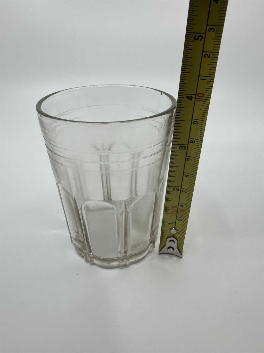 Vtg Arcade Crystal Ice Glass Catch Cup Coffee Grinds Unmarked Dispenser