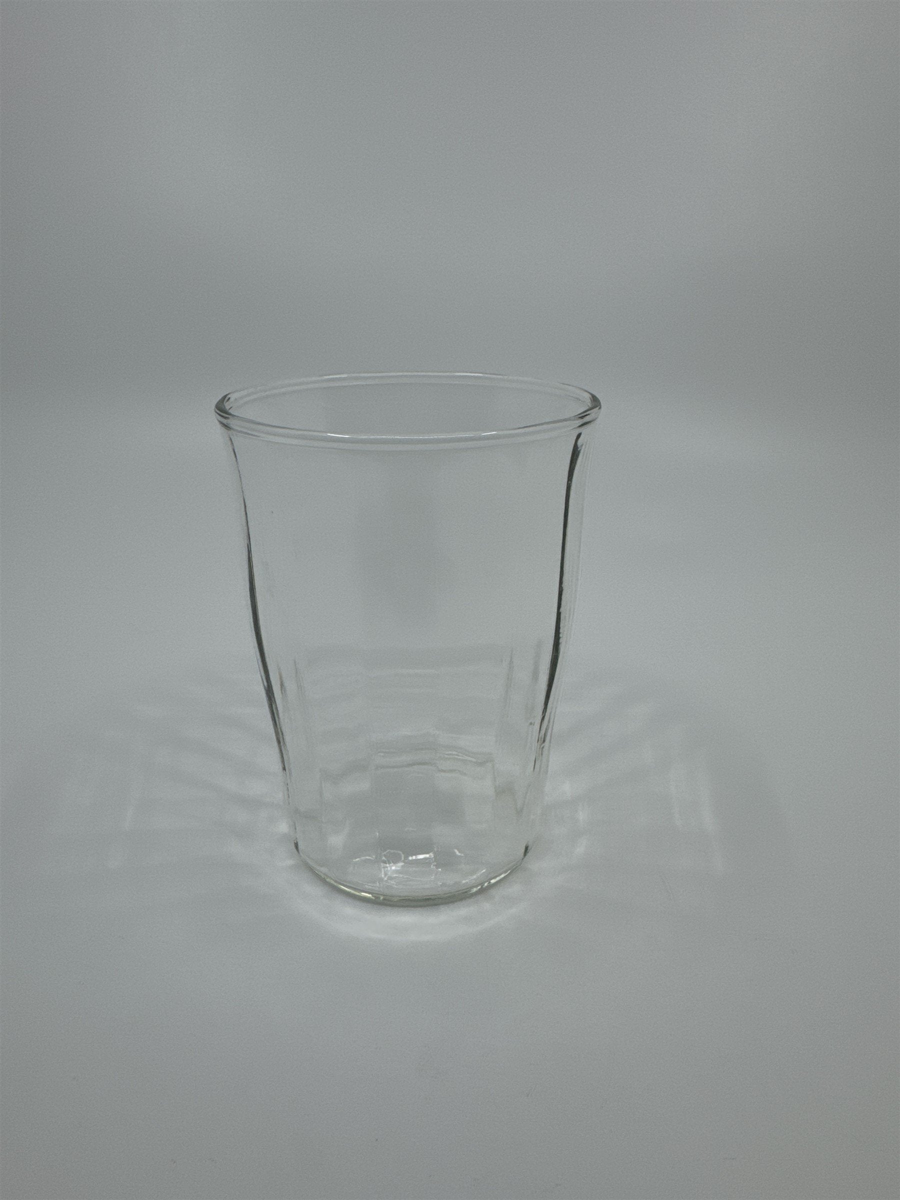 Vintage Juice Glass Jelly Jar Drinking Glass /w Bulging Center Look and Vertical