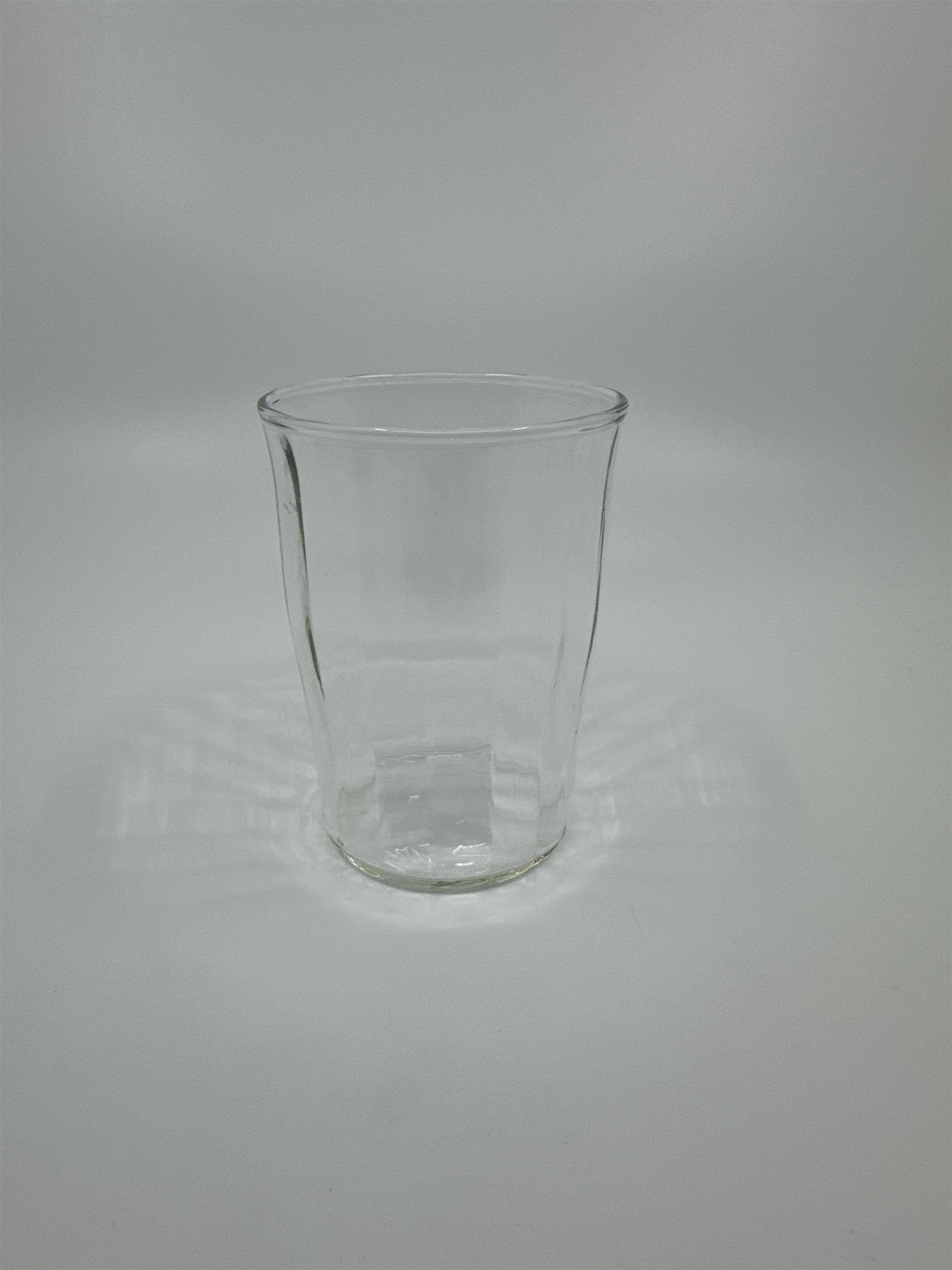 Vintage Juice Glass Jelly Jar Drinking Glass /w Bulging Center Look and Vertical
