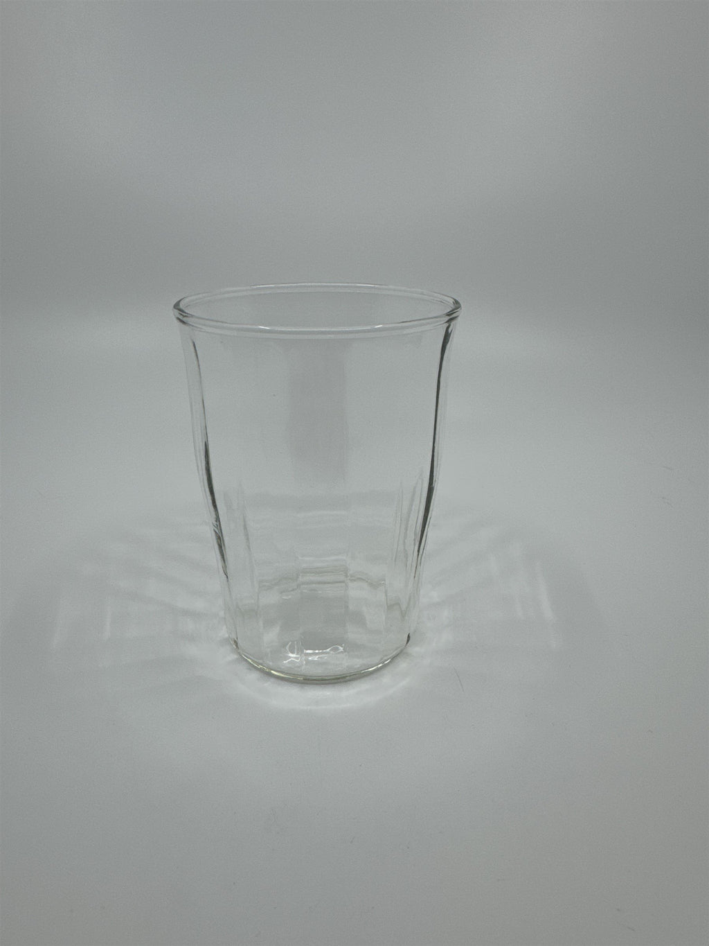 Vintage Juice Glass Jelly Jar Drinking Glass /w Bulging Center Look and Vertical