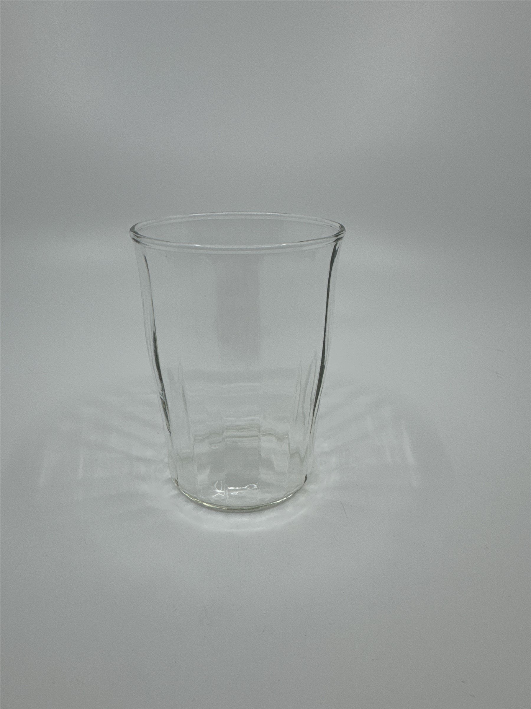 Vintage Juice Glass Jelly Jar Drinking Glass /w Bulging Center Look and Vertical