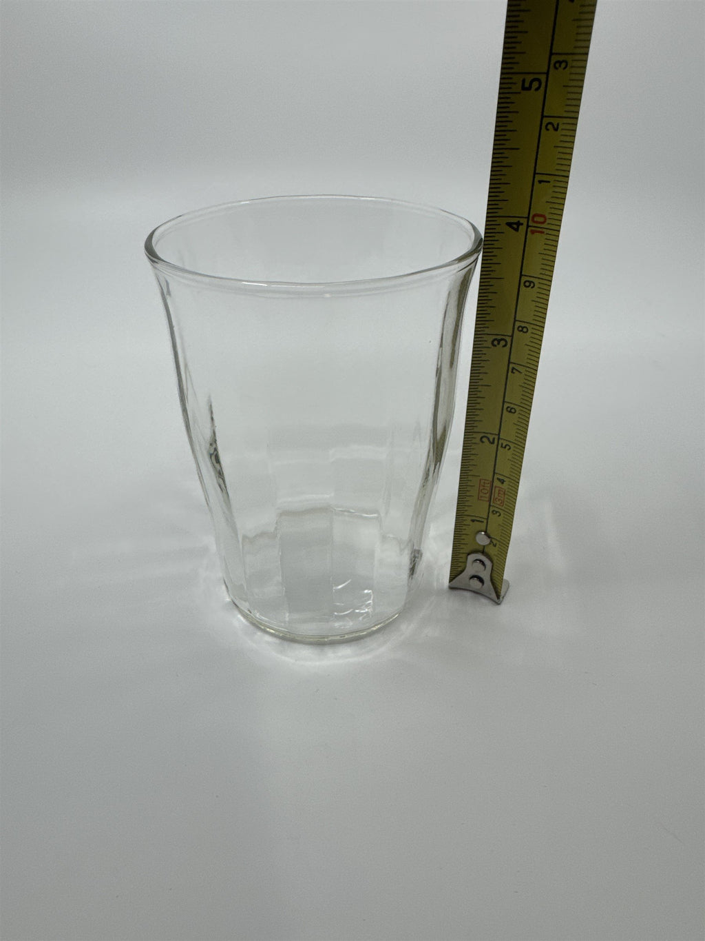 Vintage Juice Glass Jelly Jar Drinking Glass /w Bulging Center Look and Vertical
