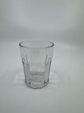 Vintage Whiskey Glass Juice Glass Ribbed and Lined Lines Pattern on Side