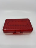 Vintage Spacemaker Pencil Box /w Hatch Latching Lid Newell Office Products RED