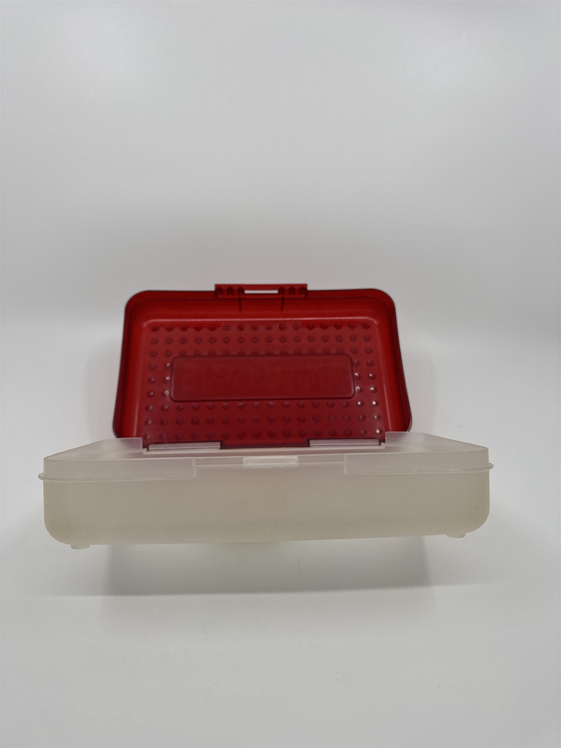 Vintage Spacemaker Pencil Box /w Hatch Latching Lid Newell Office Products RED