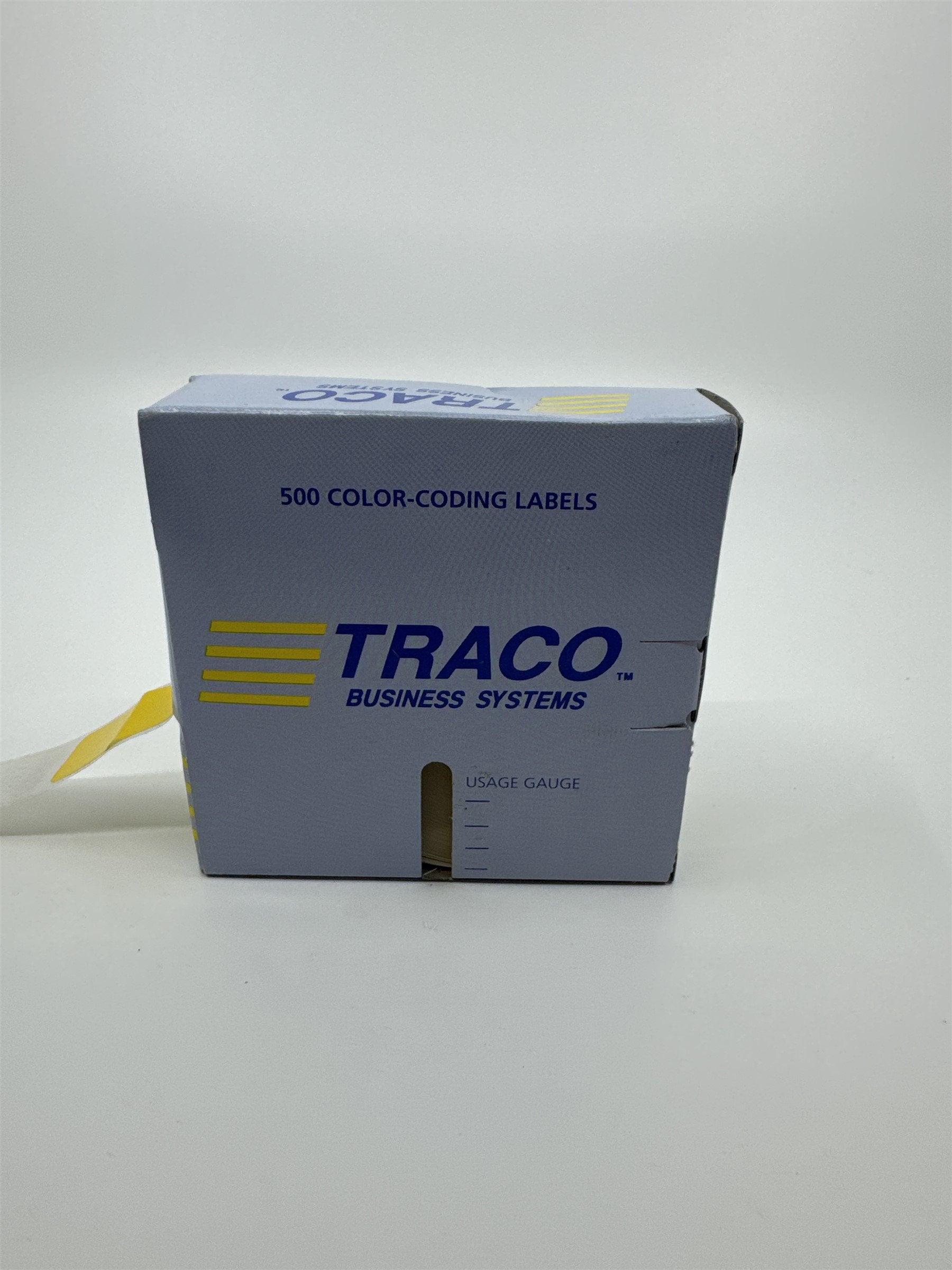 Traco Business Systems 500 Color Coding Labels Yellow