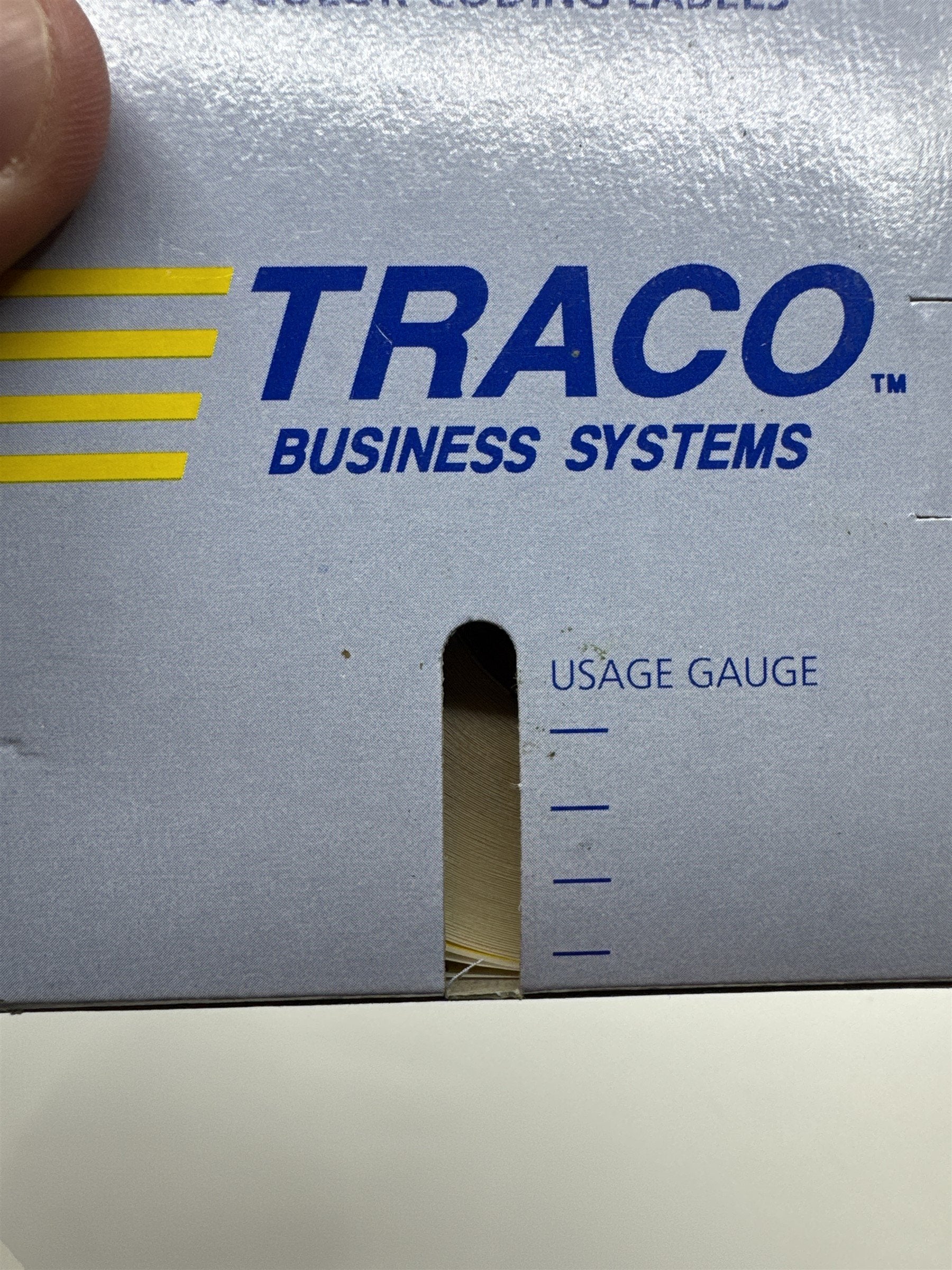 Traco Business Systems 500 Color Coding Labels Yellow