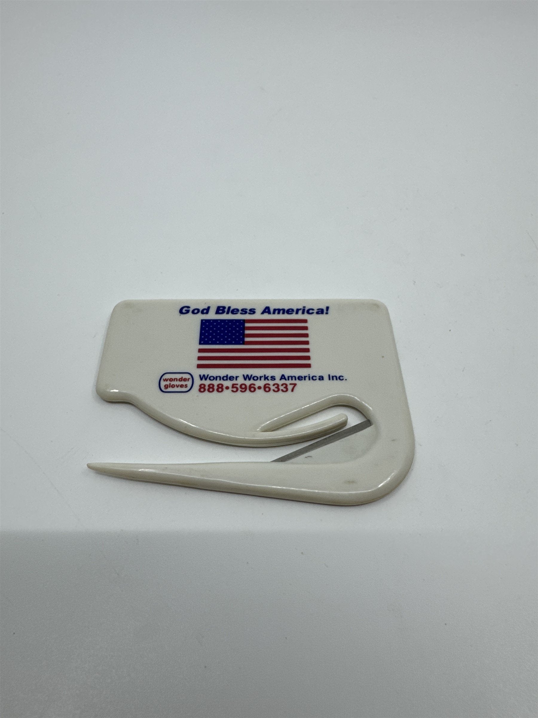 Vintage God Bless America Wonder Gloves Wonder Works America Inc. Letter Opener