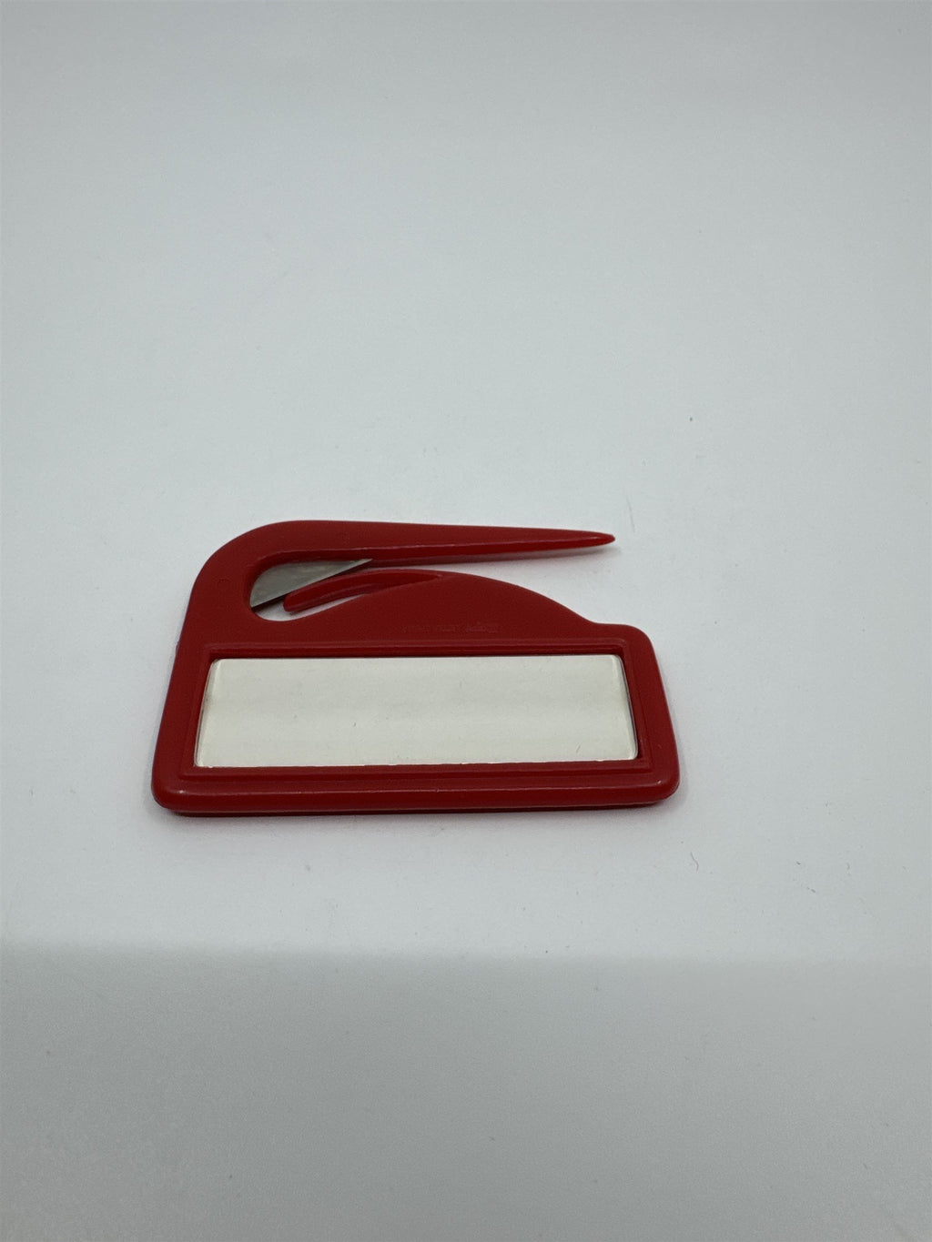 Vintage Red Zippy Letter Opener Made in USA /w Blank Advertising Window