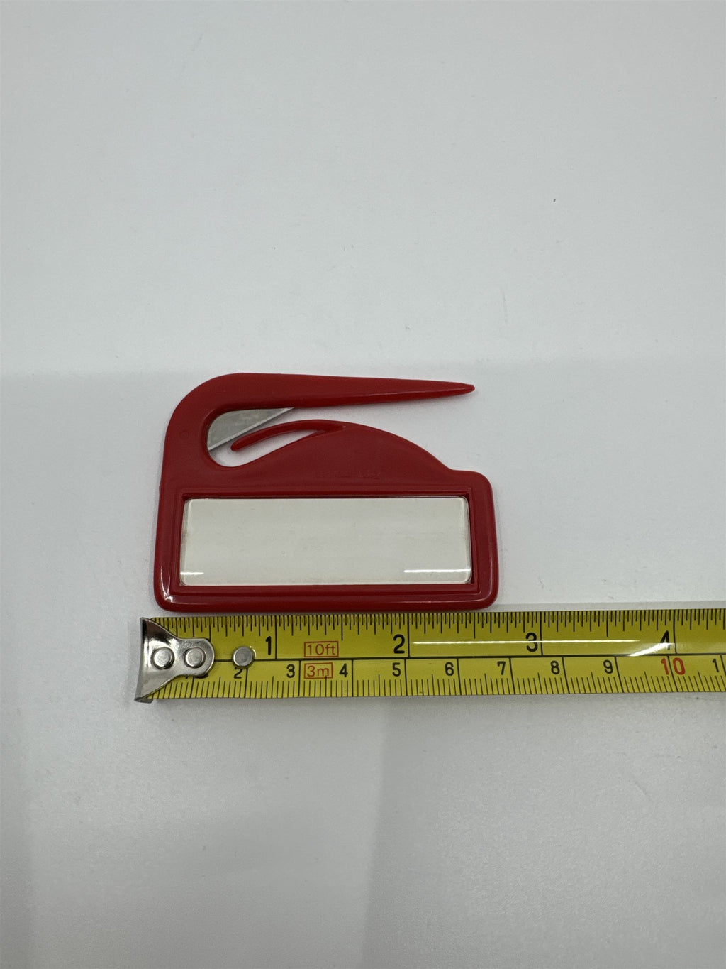 Vintage Red Zippy Letter Opener Made in USA /w Blank Advertising Window