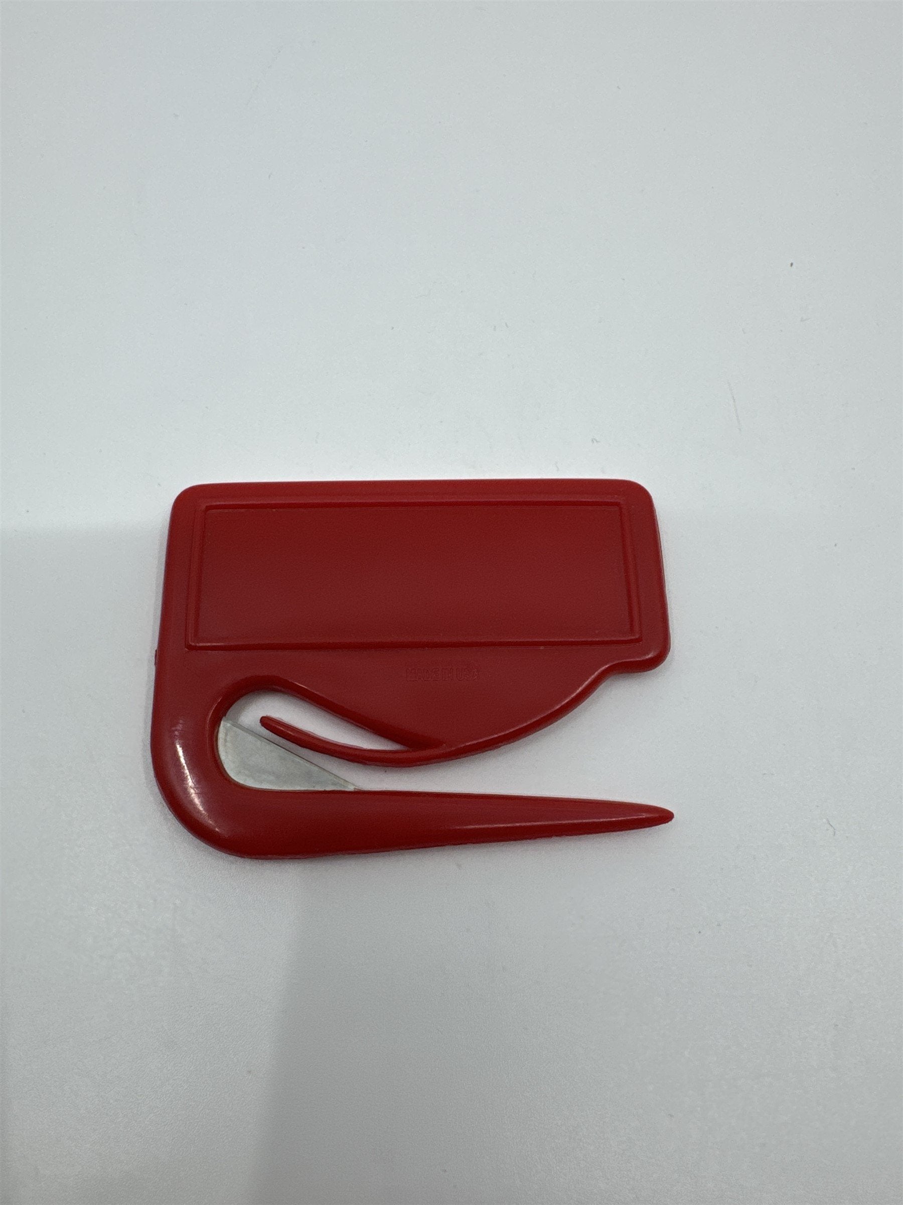 Vintage Red Zippy Letter Opener Made in USA /w Blank Advertising Window