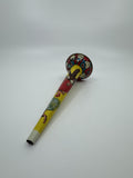 Vintage 1950s Tin Litho Noisemaker Metal Horn (Missing Buzzer) Kids Dancers Ball