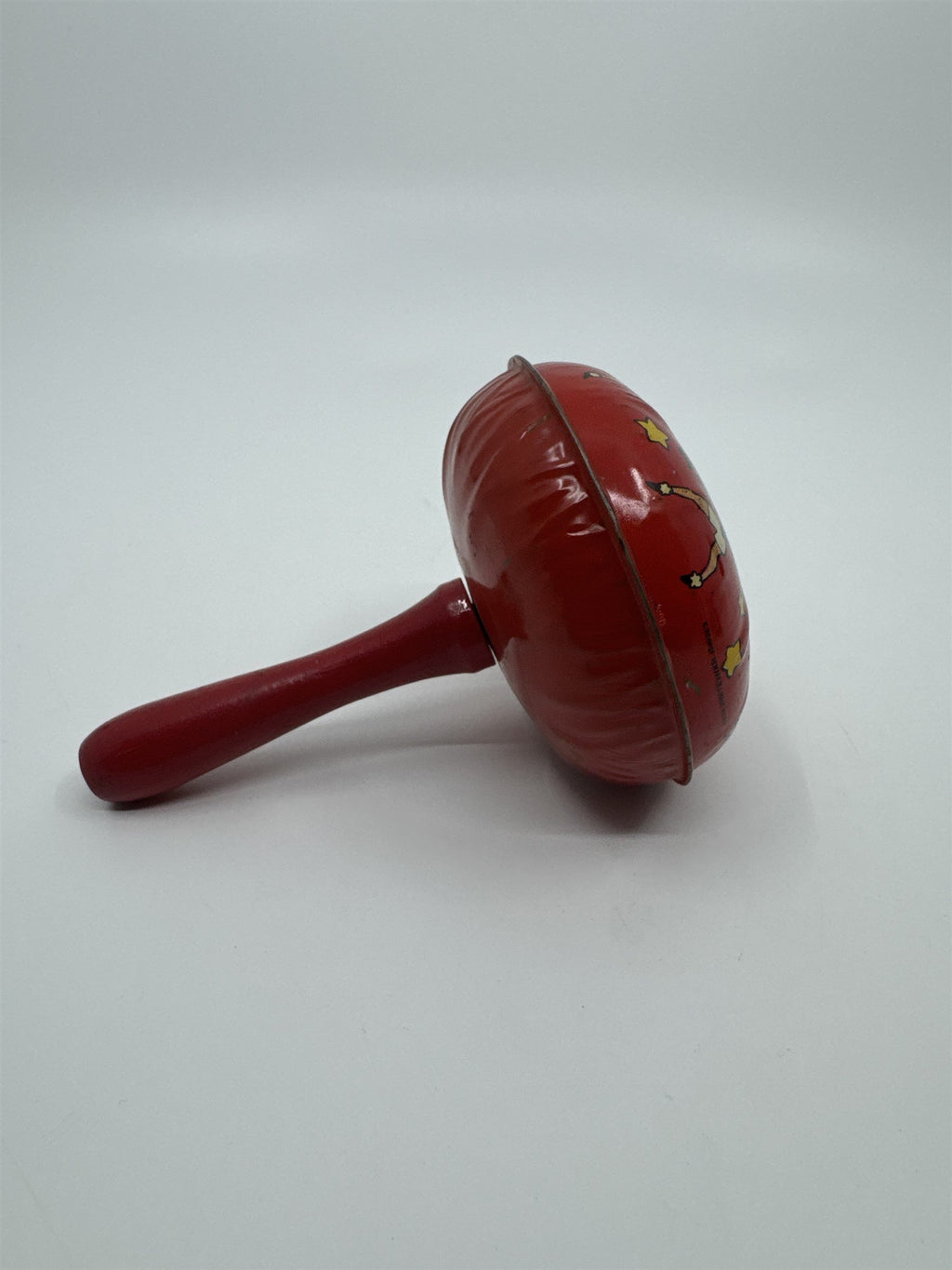 Kirchhof 1950s Tin Litho Toy Noisemaker Newark NJ USA Dancers w Hats Tophats