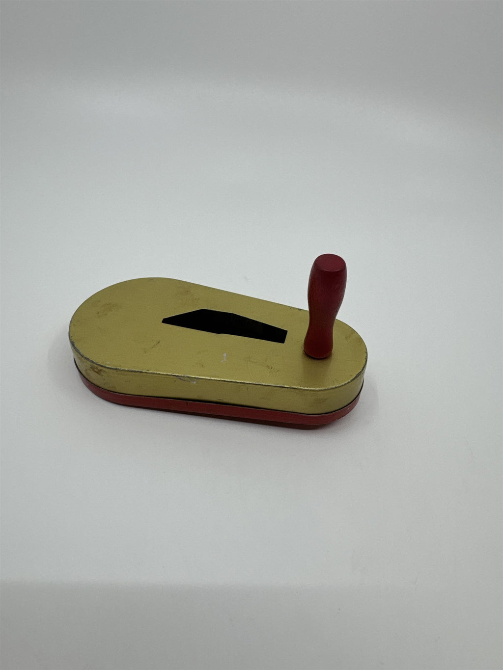 Vintage 1950s Tin Litho Winding Noisemaker USA Cigar Rings Smoking Clown Flower