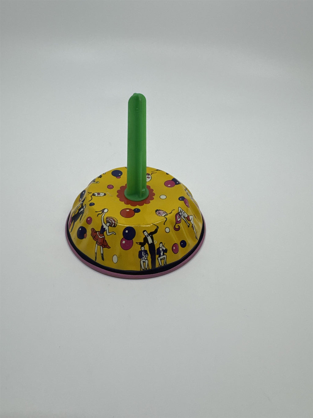 Vintage 1950s Tin Litho Toy Noisemaker US Metal Toy Mfg. Co. USA Dancers Twine