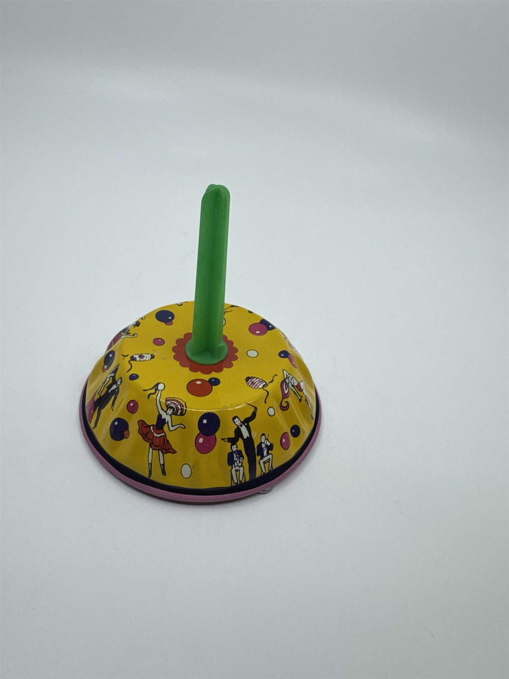 Vintage 1950s Tin Litho Toy Noisemaker US Metal Toy Mfg. Co. USA Dancers Twine