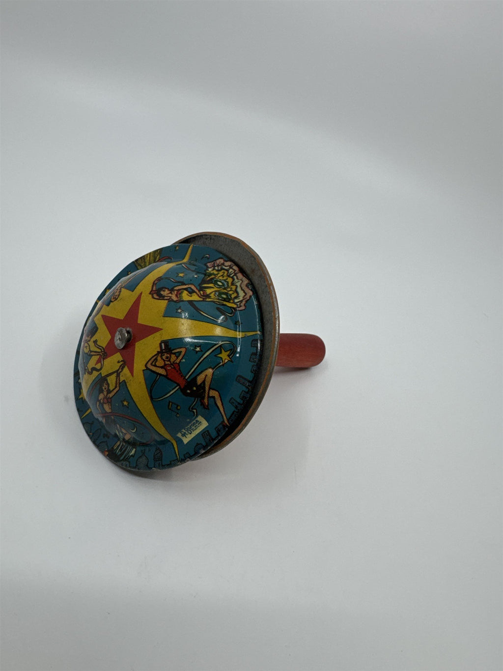 Vintage 1950s Tin Litho Winding Noisemaker USA A Barone Dancers Ball