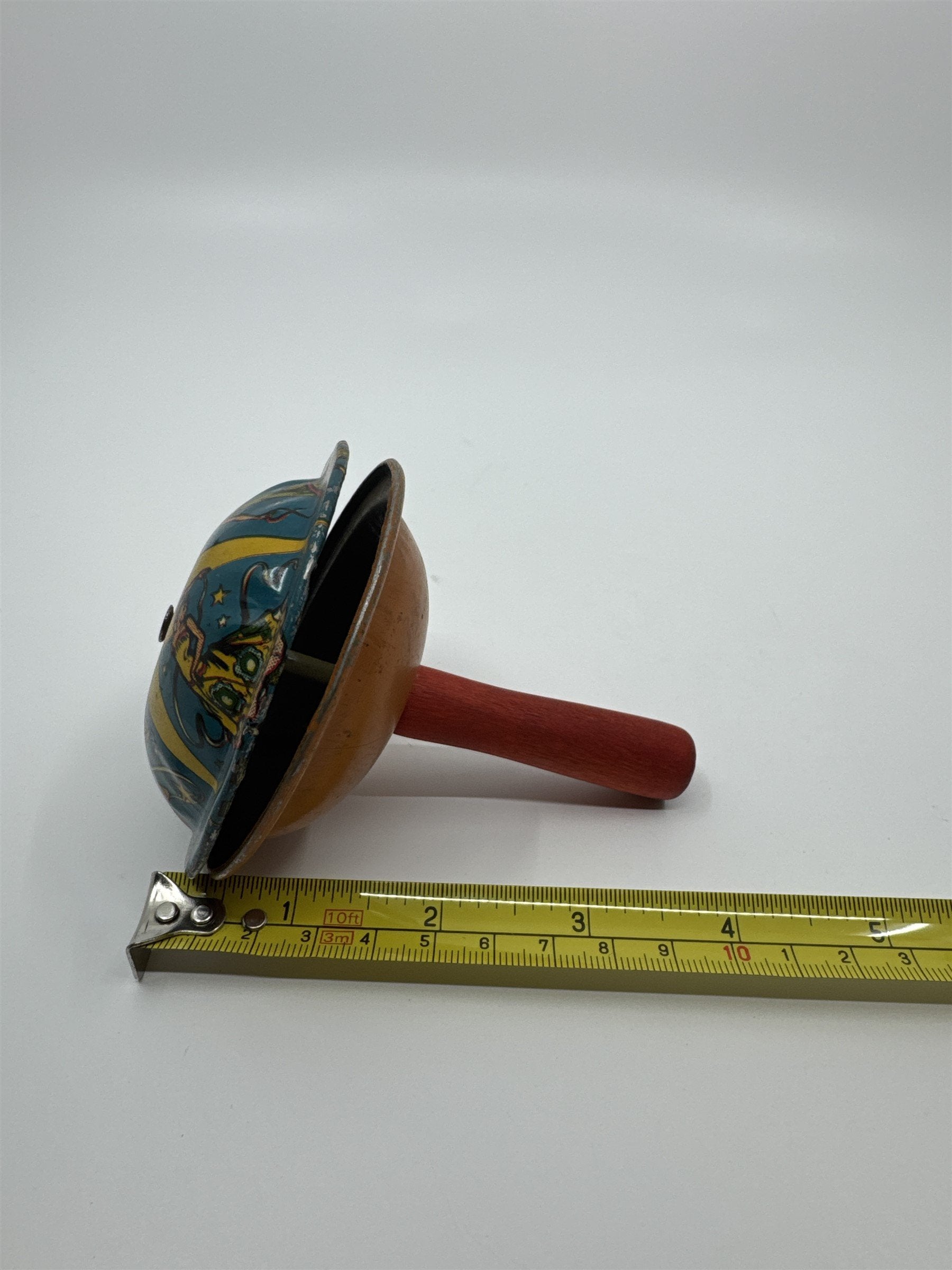 Vintage 1950s Tin Litho Winding Noisemaker USA A Barone Dancers Ball