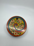 Vintage 1950s Tin Litho Winding Noisemaker USA by T Cohn Swirling Clowns