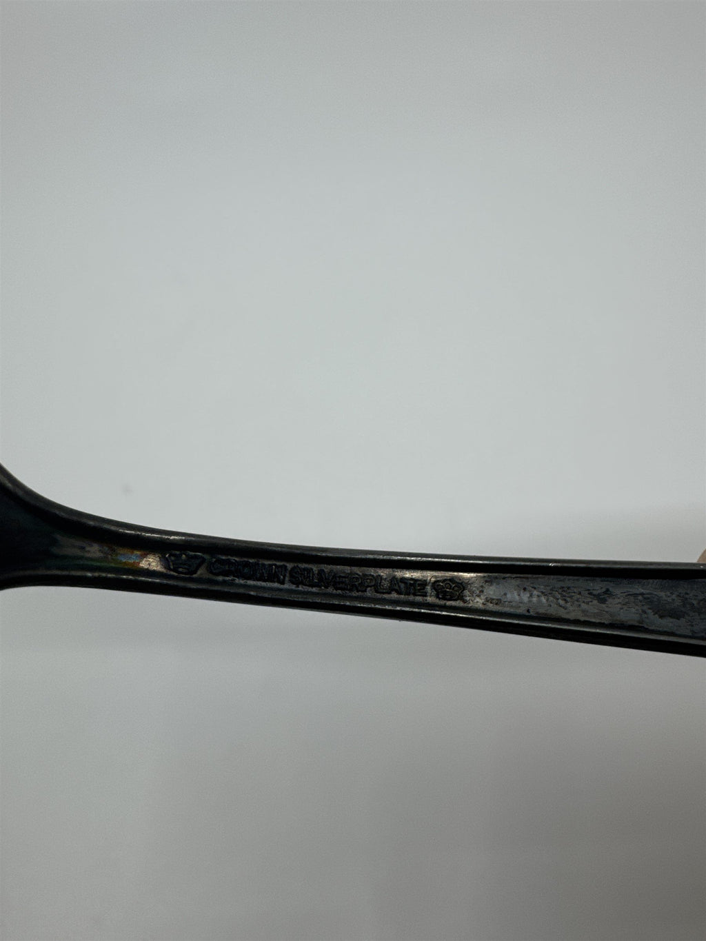 Vintage Crown Silverplate Small Cake Serving Knife Ornate End Design