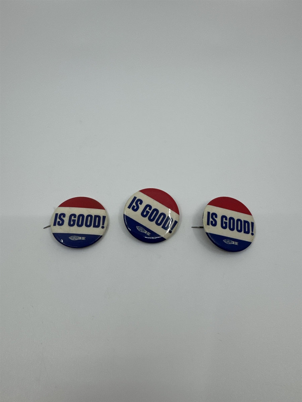 Lot of 3 Vintage 313 IS GOOD! Local 115 Union Label Shop Buttons USA
