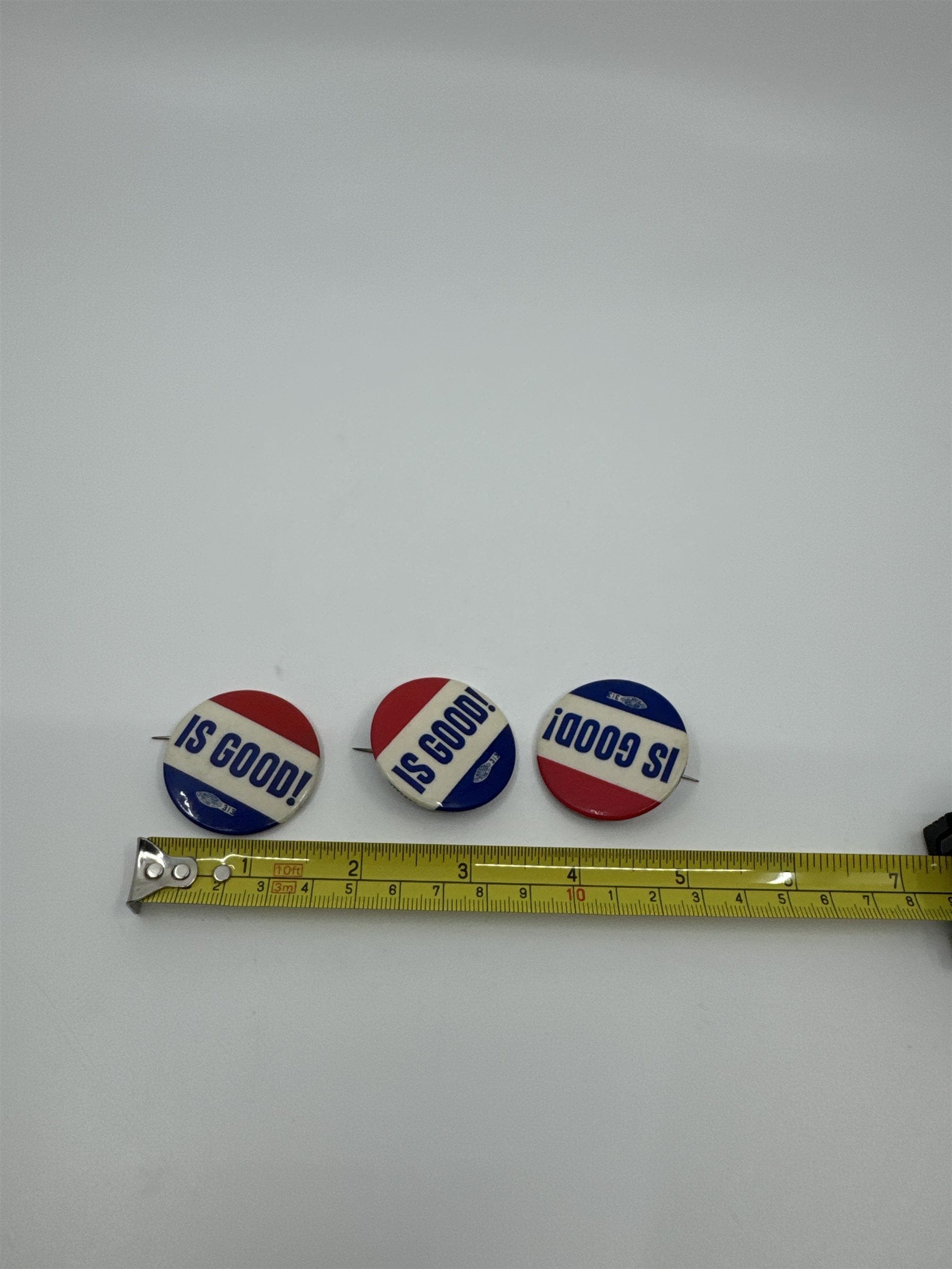 Lot of 3 Vintage 313 IS GOOD! Local 115 Union Label Shop Buttons USA