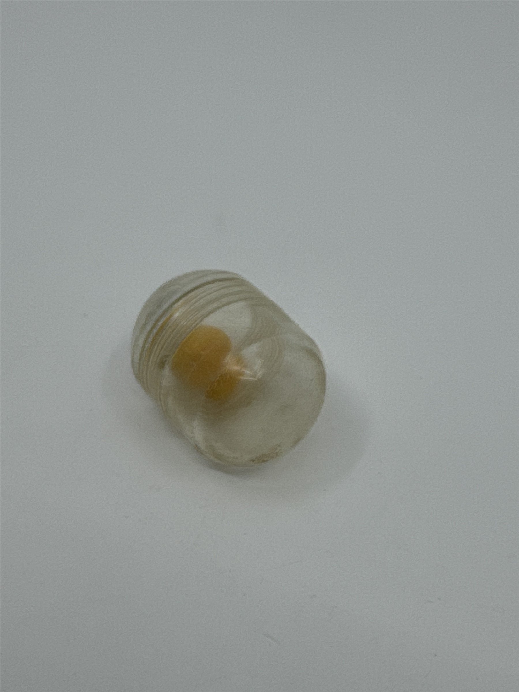 Penny King Hong Kong Yellow Magic Rolling Bean Marble Gumball Machine Toy Vtg