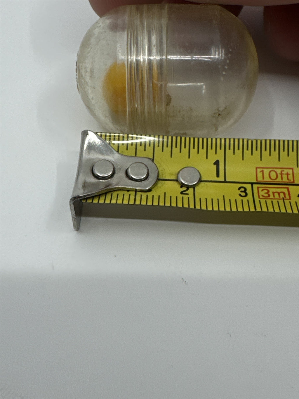 Penny King Hong Kong Yellow Magic Rolling Bean Marble Gumball Machine Toy Vtg