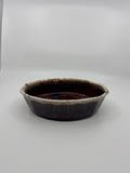 Vintage McCoy Brown Dripware 7070 Glaze Oven Proof Deep Dish Small Casserole