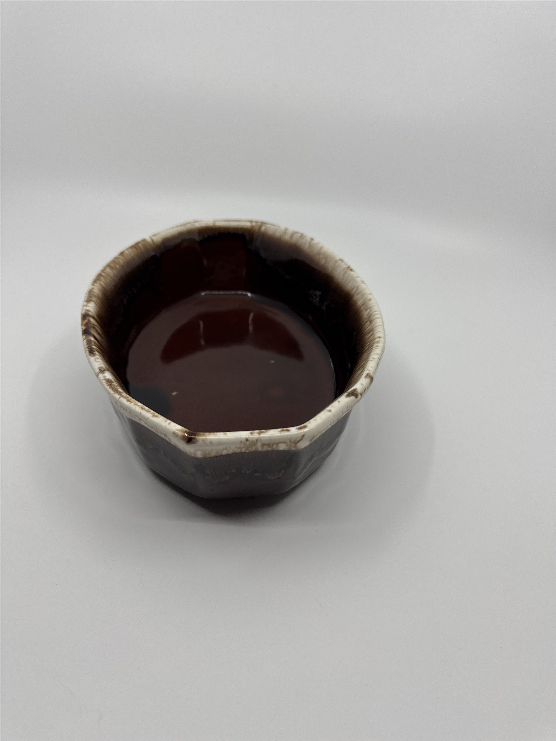 Vintage McCoy Brown Dripware 7070 Glaze Oven Proof Deep Dish Small Casserole