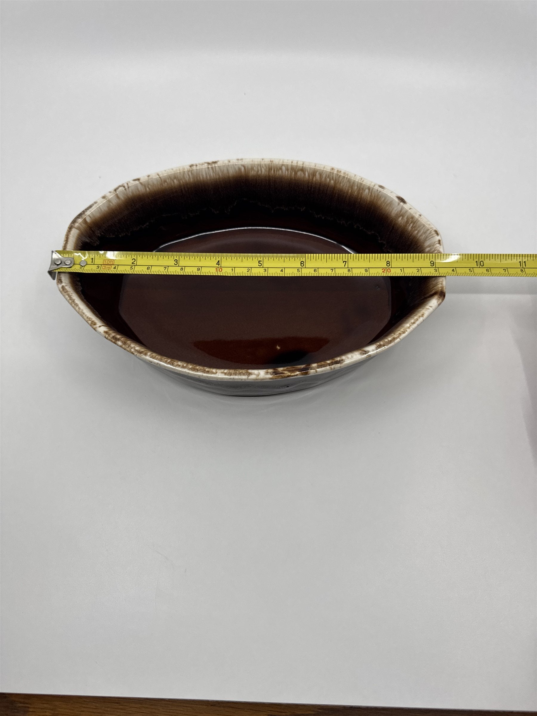 Vintage McCoy Brown Dripware 7070 Glaze Oven Proof Deep Dish Small Casserole