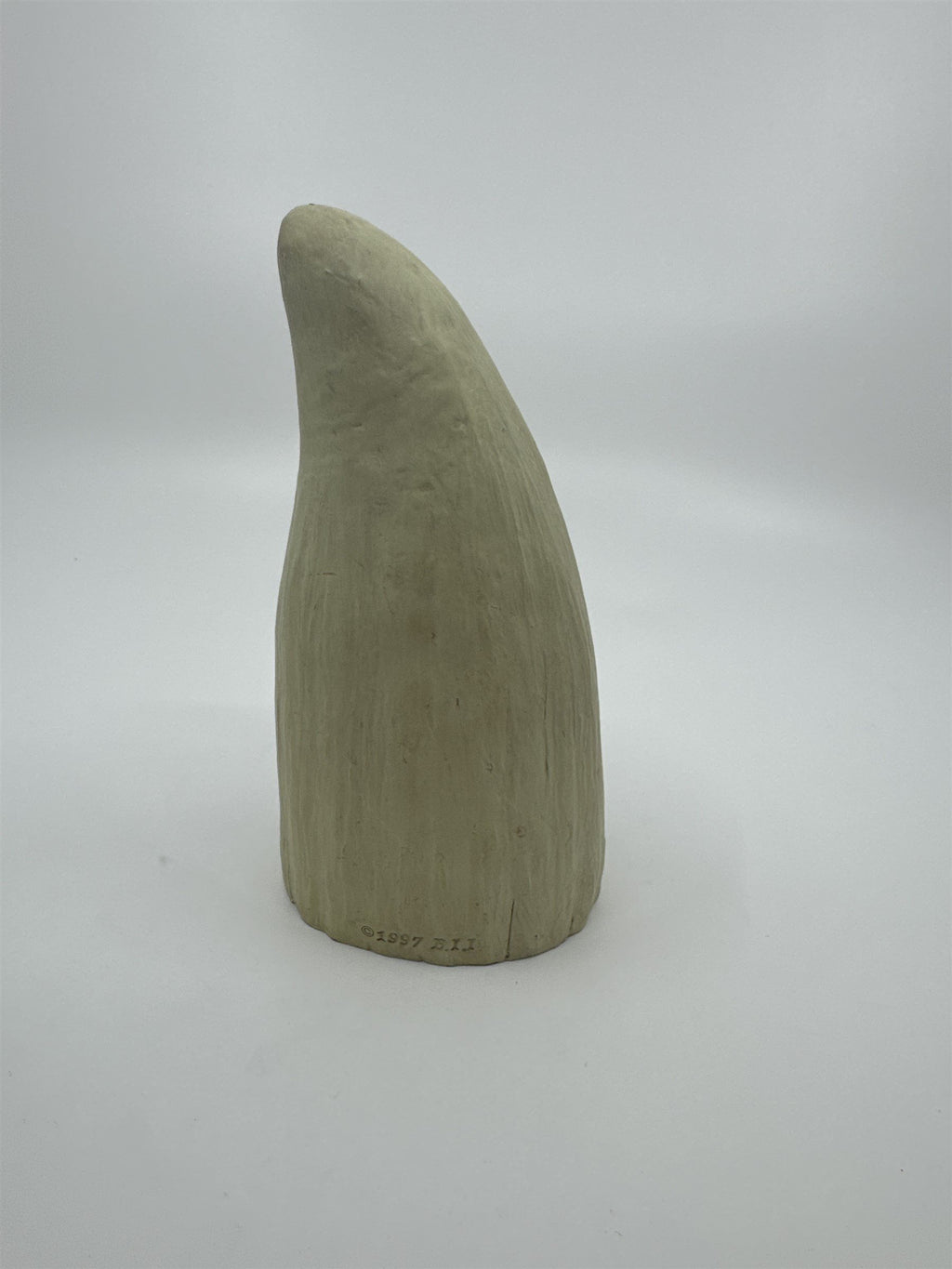 Vintage Seaman in Whale Tooth Carved Resin BII Collectible Art 1997 Rain Hat