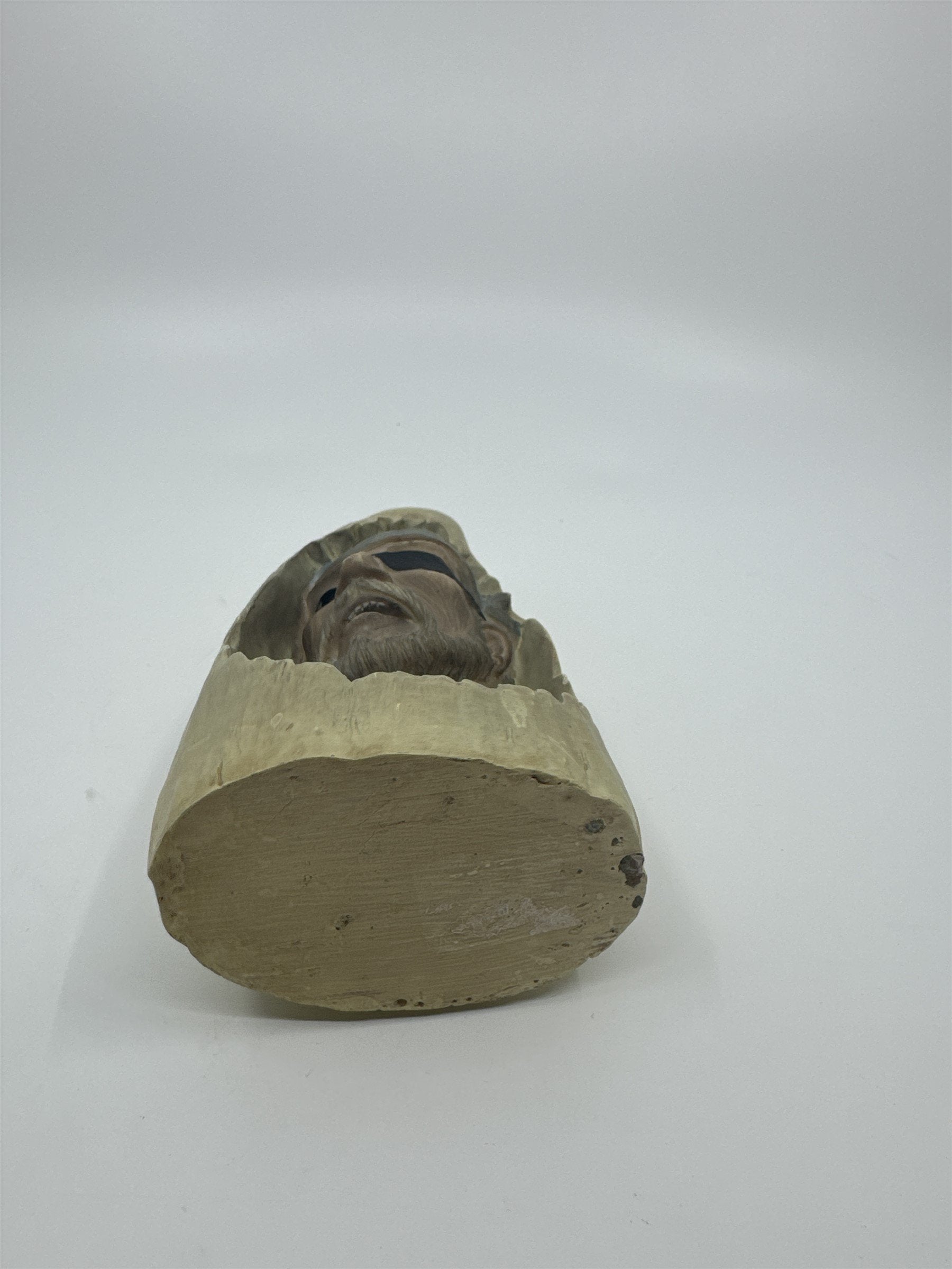 Vintage Seaman in Whale Tooth Carved Resin BII Collectible Art 1997 Rain Hat