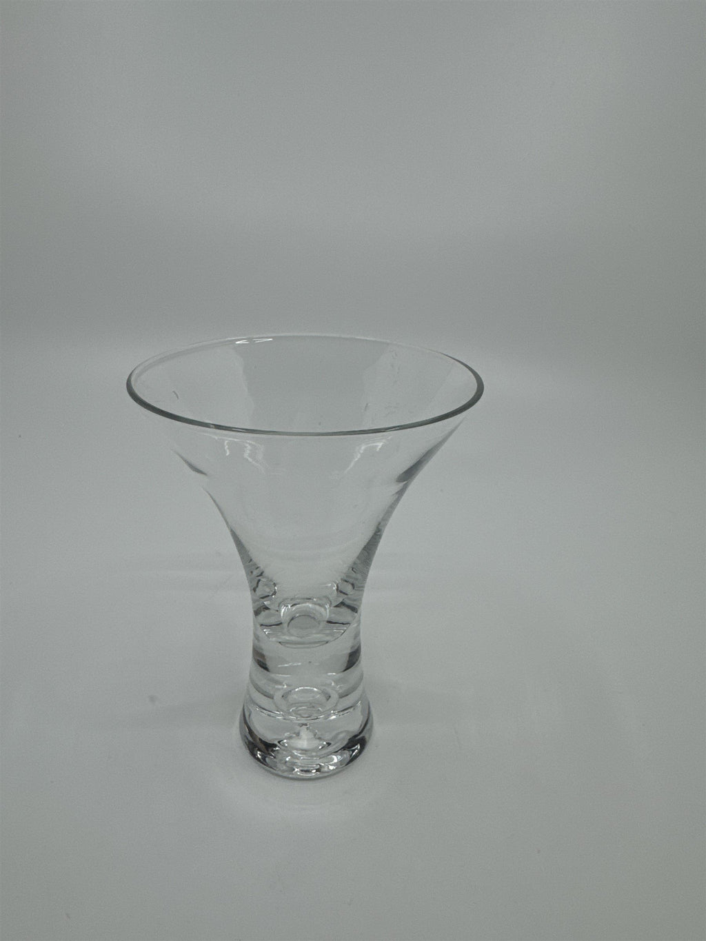 Vintage Fluted Bubble Bottom Shot Glass Shooter Glass Mini Martini Glass 4" Chip