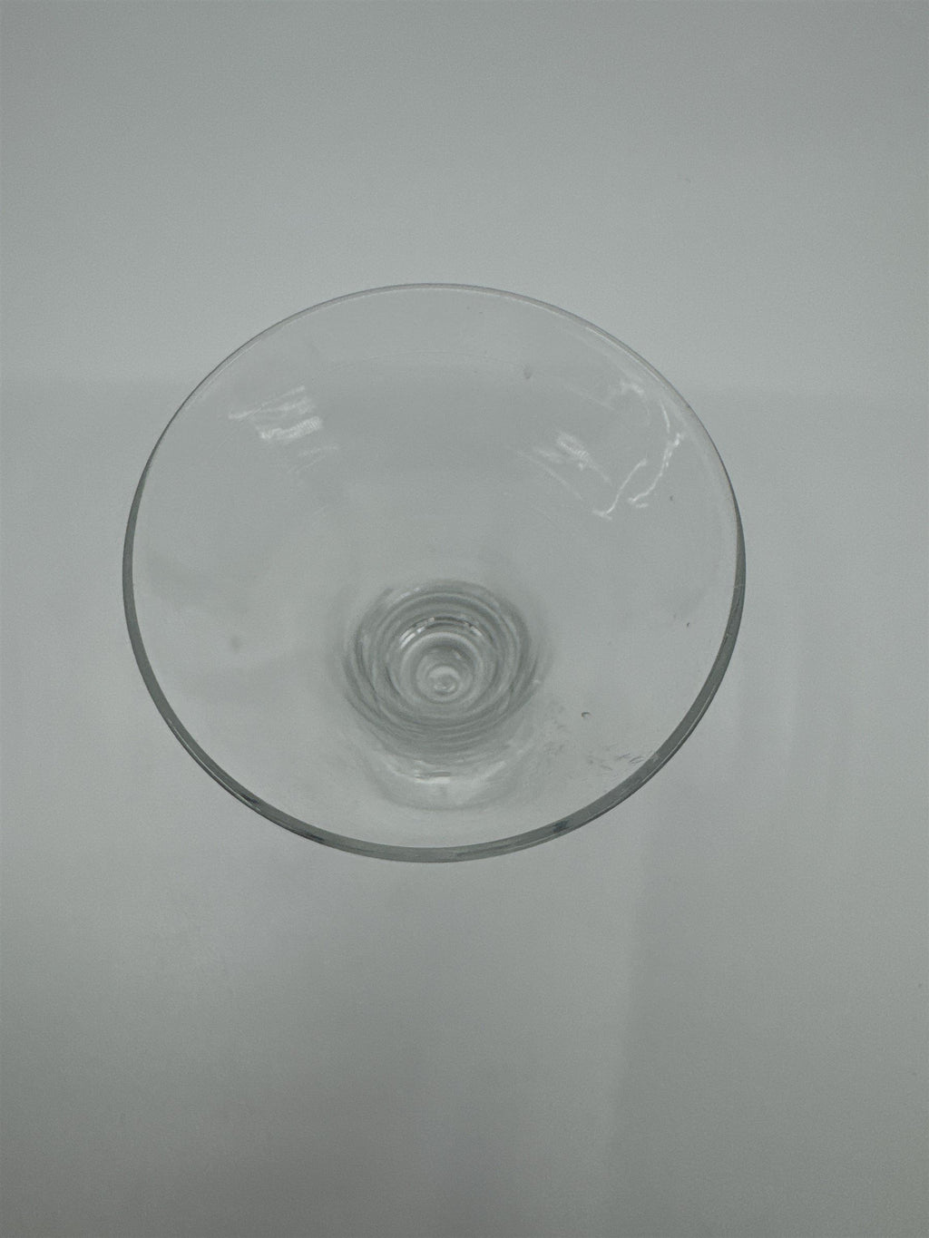 Vintage Fluted Bubble Bottom Shot Glass Shooter Glass Mini Martini Glass 4" Chip