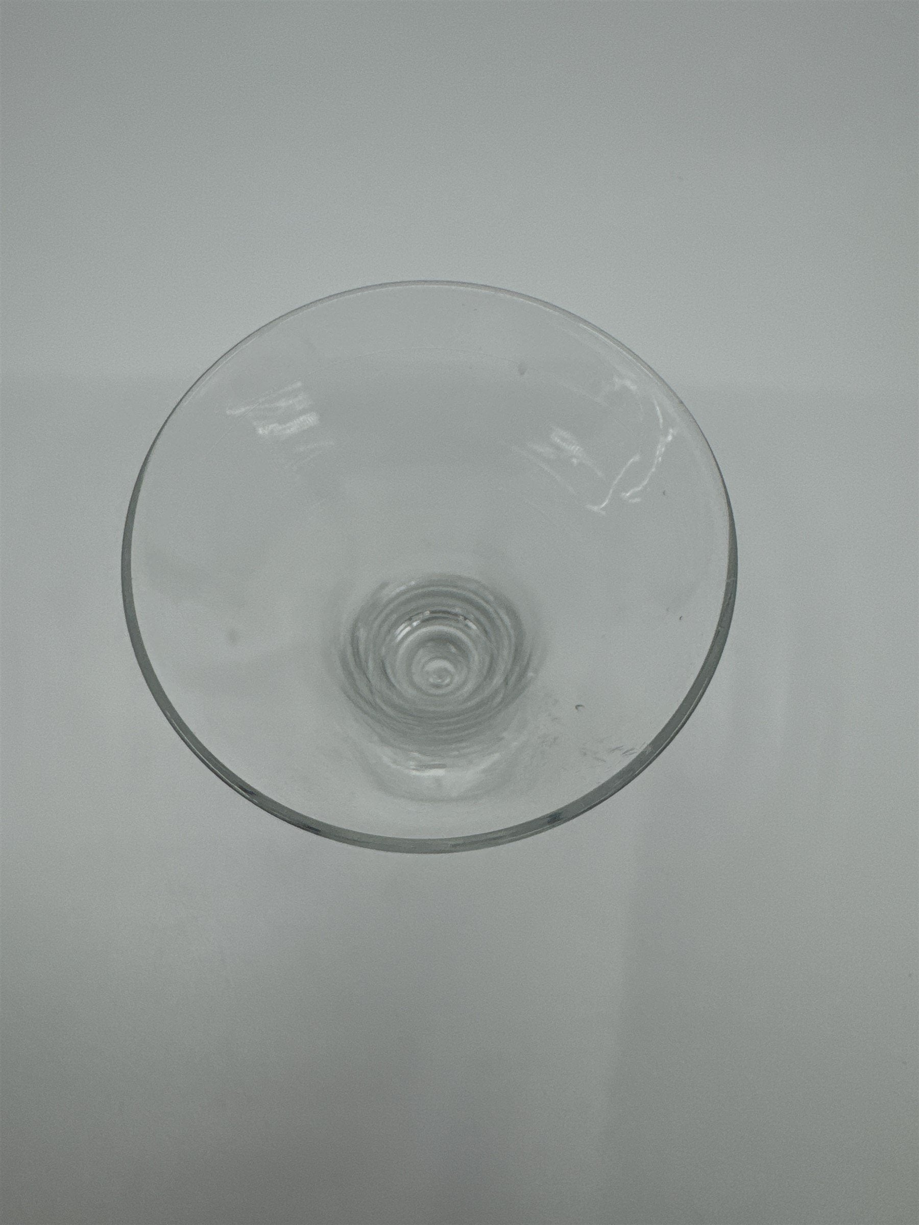 Vintage Fluted Bubble Bottom Shot Glass Shooter Glass Mini Martini Glass 4" Chip