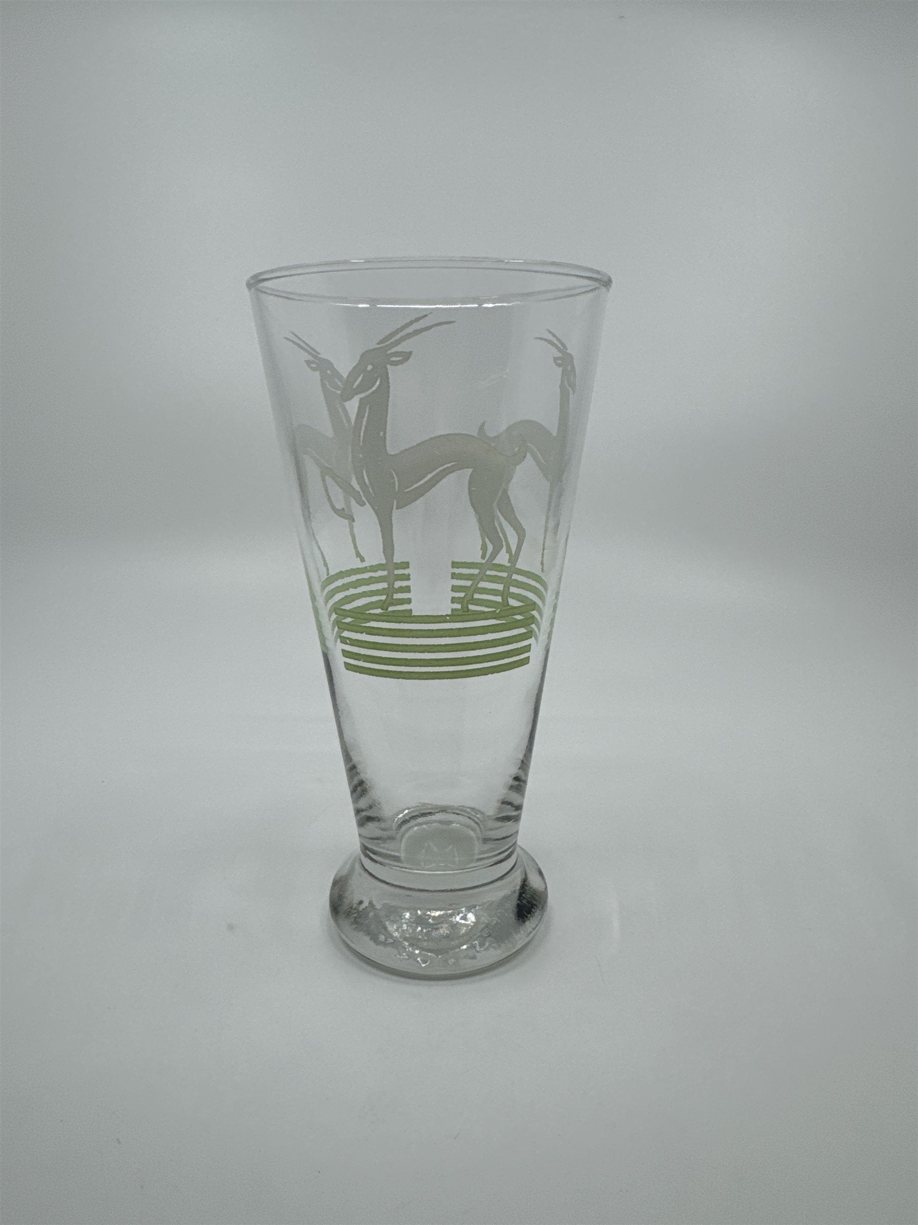 Vintage MCM Hazel Atlas Pilsner Gazelle 6" Iced Tea Highball Tumbler Glass LIME