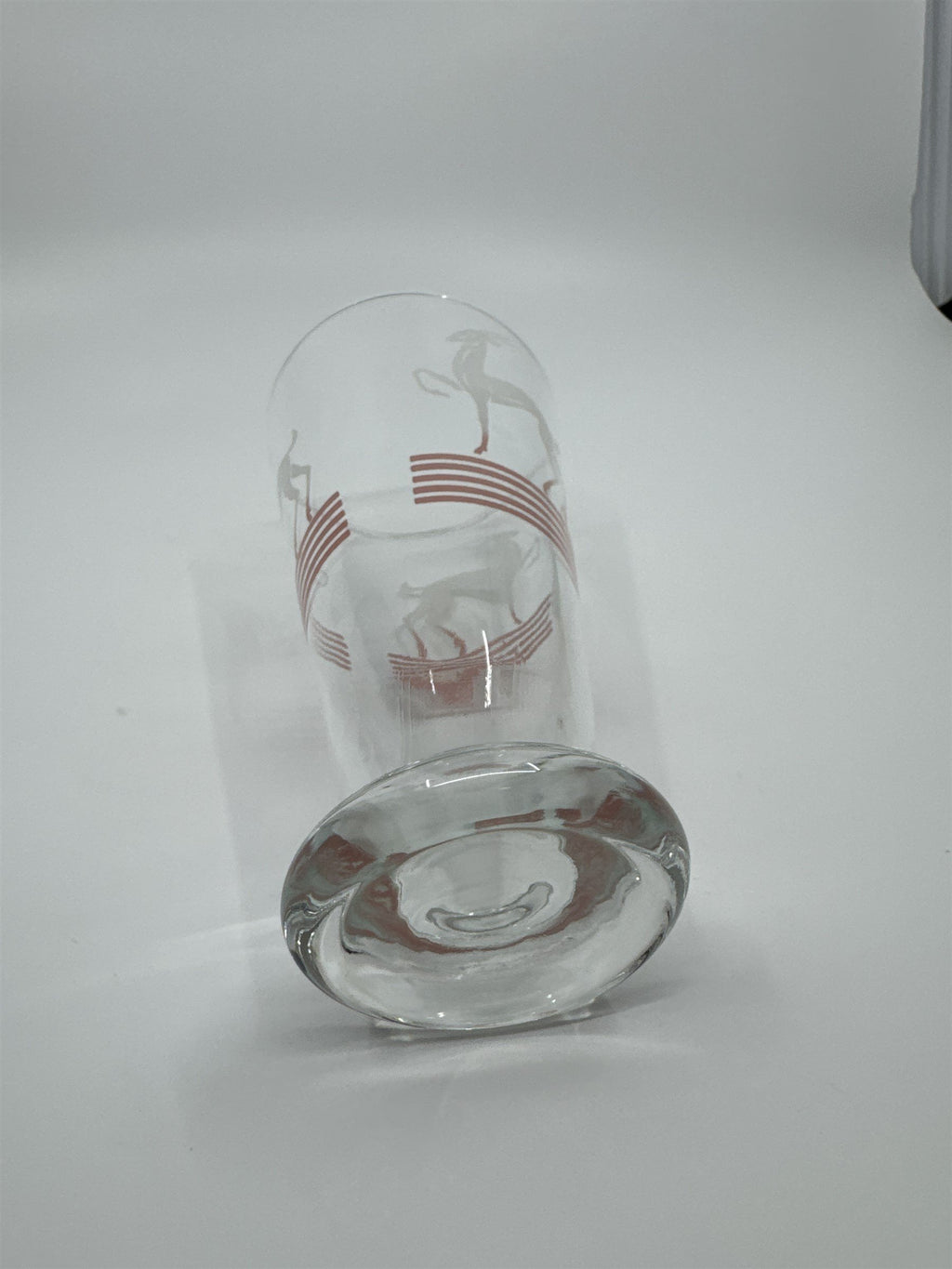 Vintage MCM Hazel Atlas Pilsner Gazelle 6" Iced Tea Highball Tumbler Glass PINK