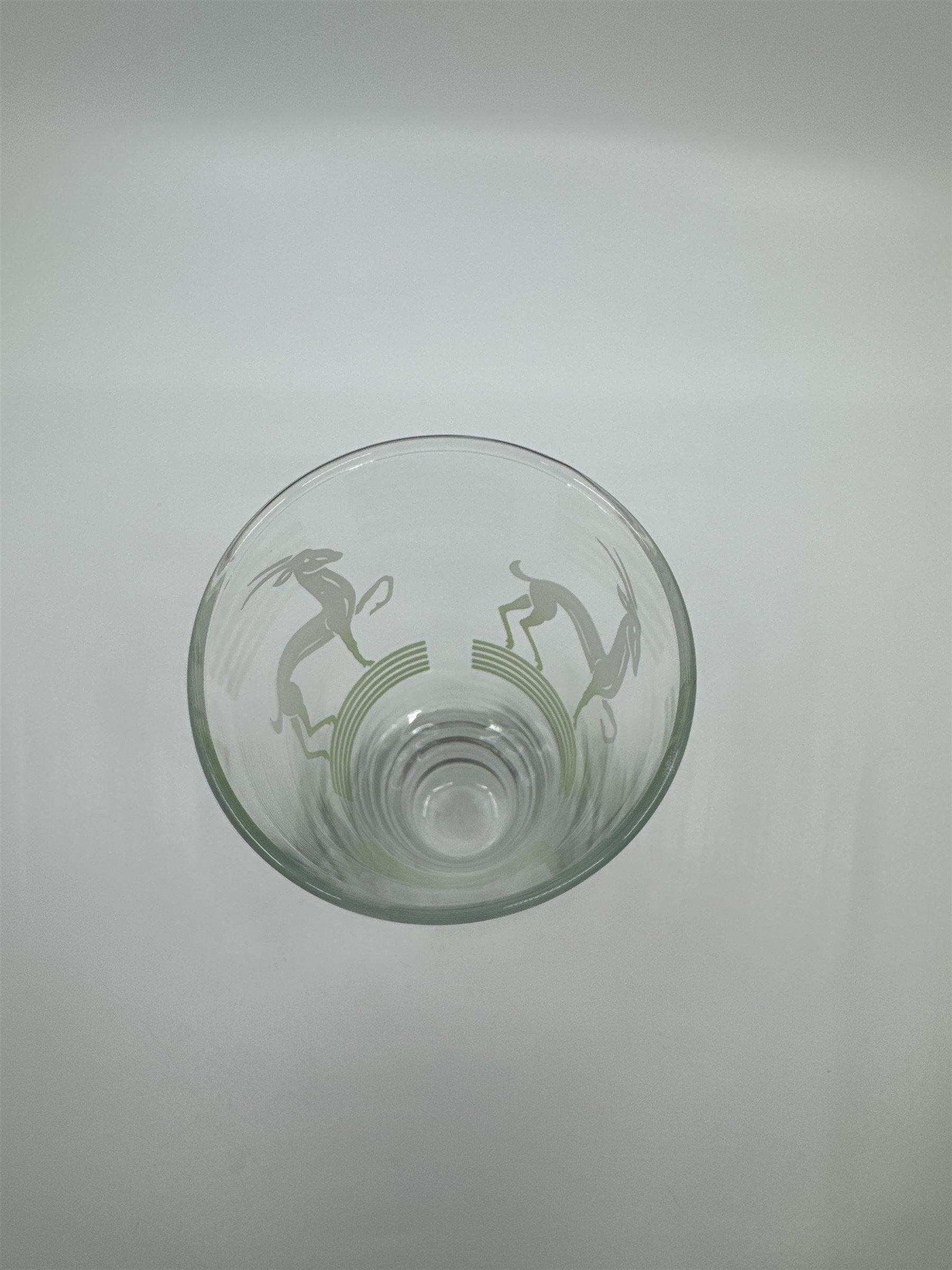 Vintage MCM Hazel Atlas Pilsner Gazelle 6" Iced Tea Highball Tumbler Glass LIME