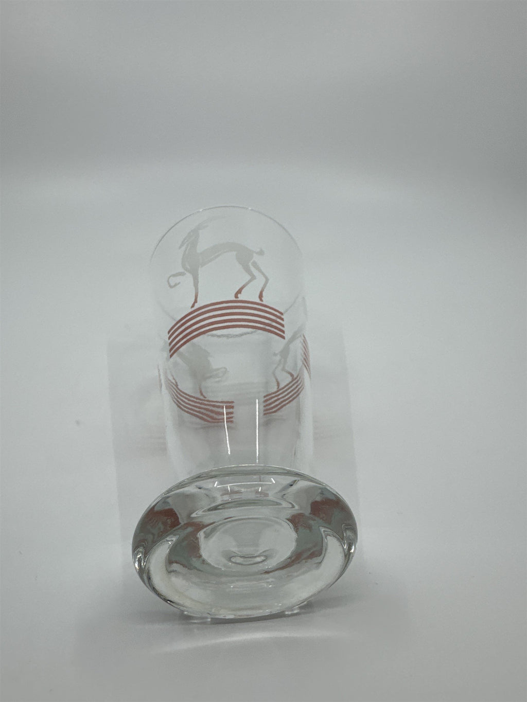 Vintage MCM Hazel Atlas Pilsner Gazelle 6" Iced Tea Highball Tumbler Glass PINK